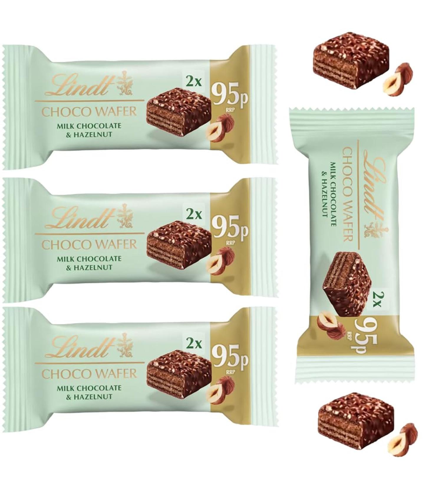 Milk Chocolate Wafer Bar With Roasted Hazelnuts 30g 95p PMP - snack-sized bar (4 Bars)