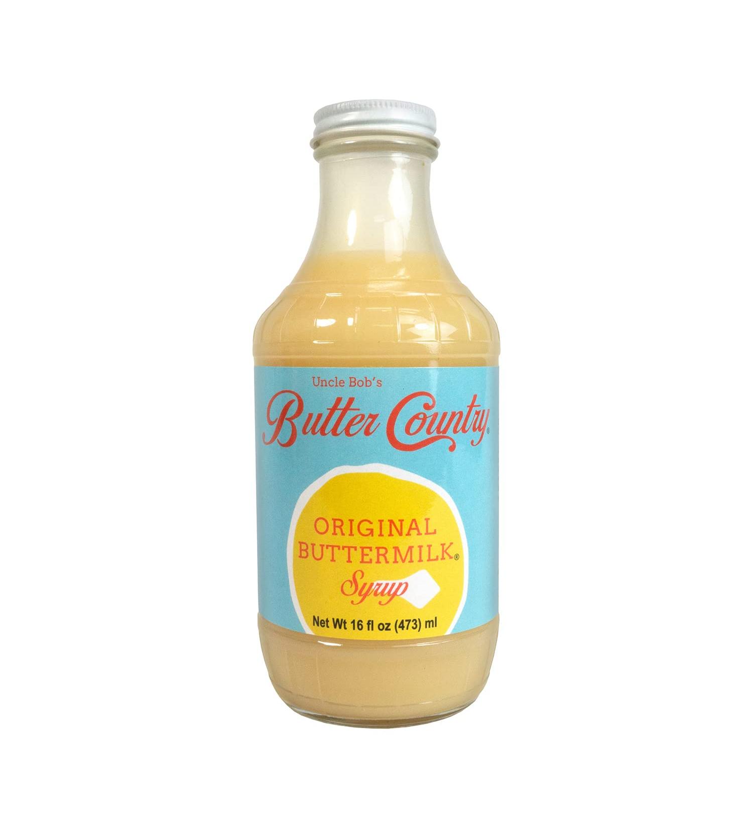 Uncle Bob's Butter Country Rich & Creamy Buttermilk Syrup - Original Flavor - 16 fl oz - Buy Online on GoSupps.com
