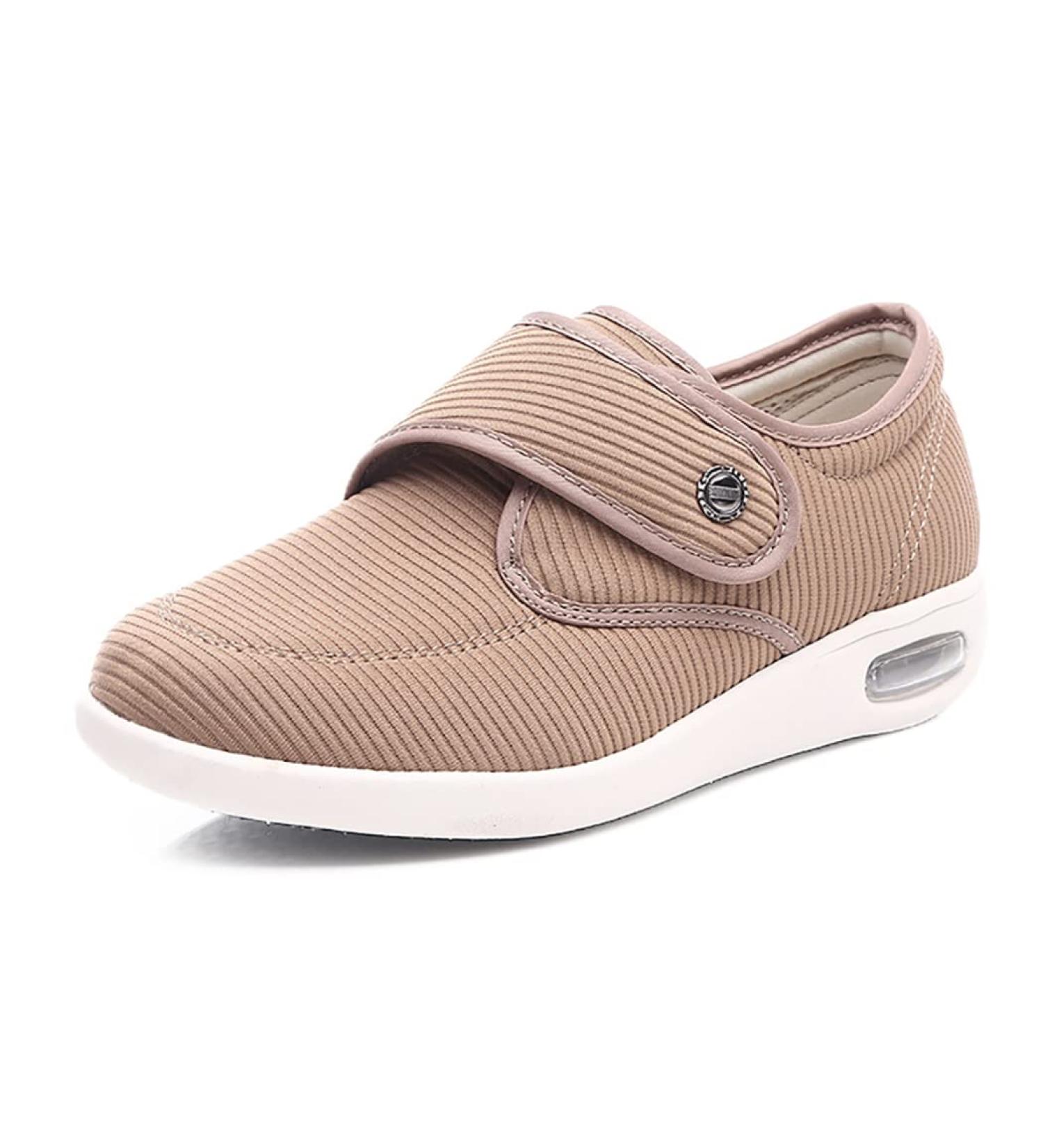 STABLLP Diabetic Orthopedic Shoes for Men and Women - Plantar Fasciitis Relief, Adjustable Footwear for Elderly, Edema, Arthritis - Beige (Size 39) - Buy Online on GoSupps.com
