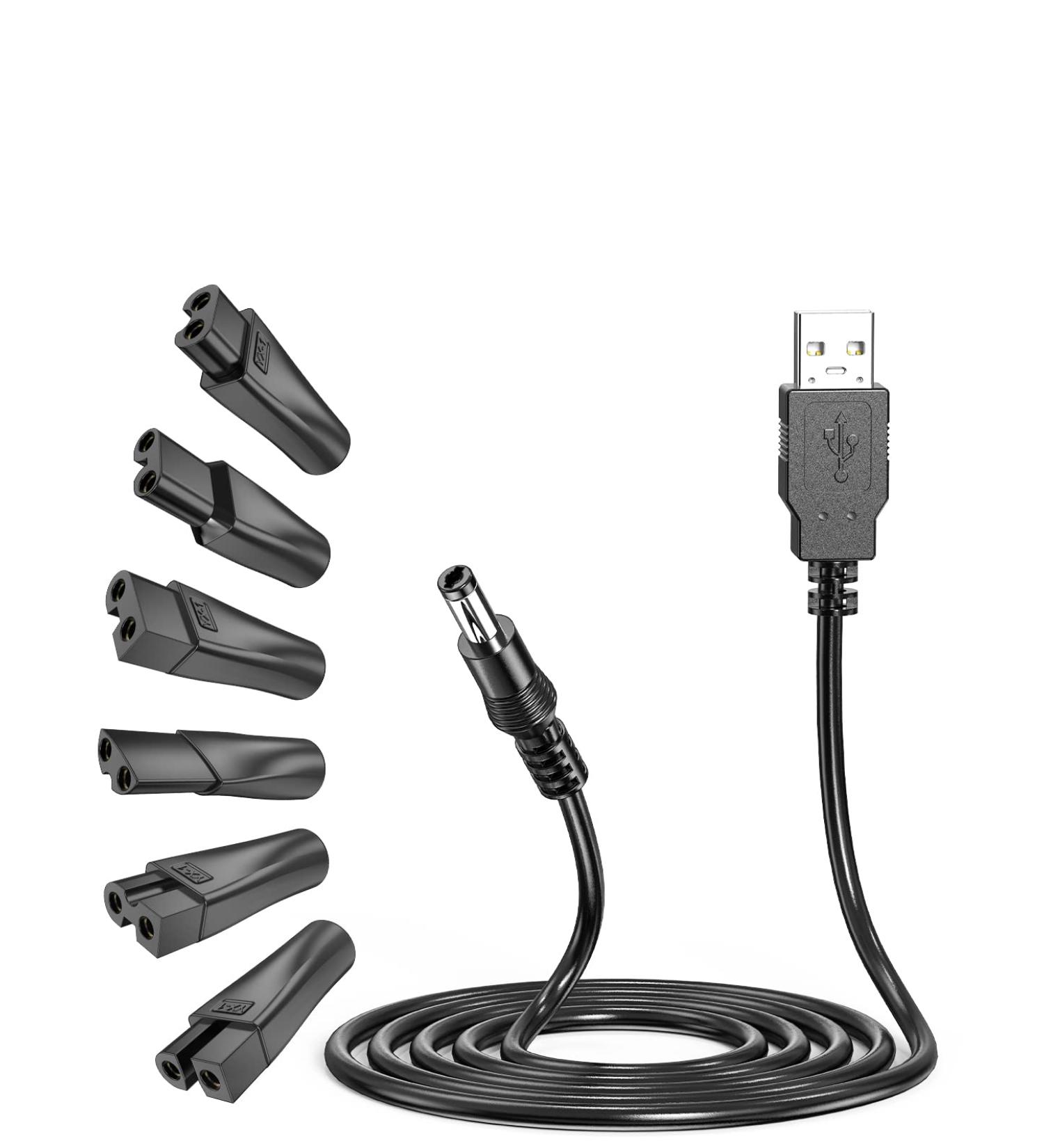 Shaver Charger Cable Kit for Philips, Whal, Kemei, Babybliss - Compatible with Mellbree - Best Quality Charging Solution - Buy Online on GoSupps.com
