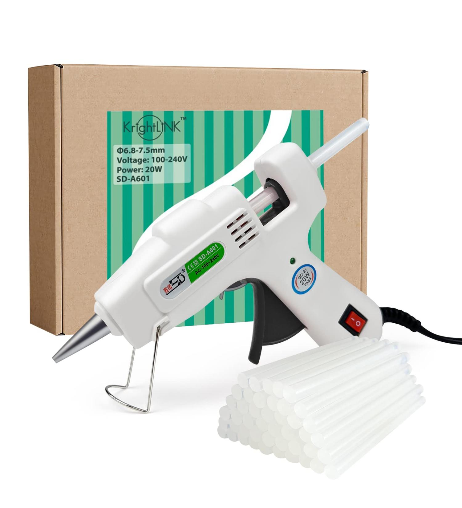 Krightlink Mini Hot Glue Gun Kit with 30 Glue Sticks - High Temp for School Crafts and DIY Arts - 20w - Buy Online on GoSupps.com
