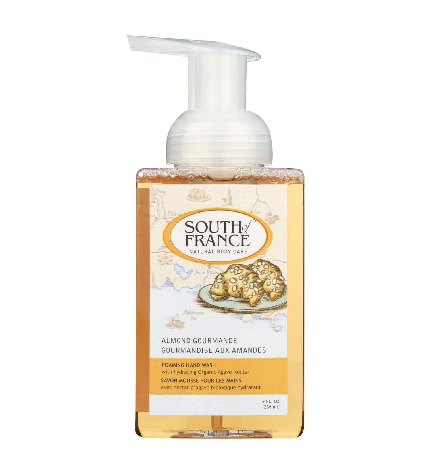 South of France Hand Soap - Foaming - Almond Gourmande - 8 oz Almond 8 Fl Oz (Pack of 1)