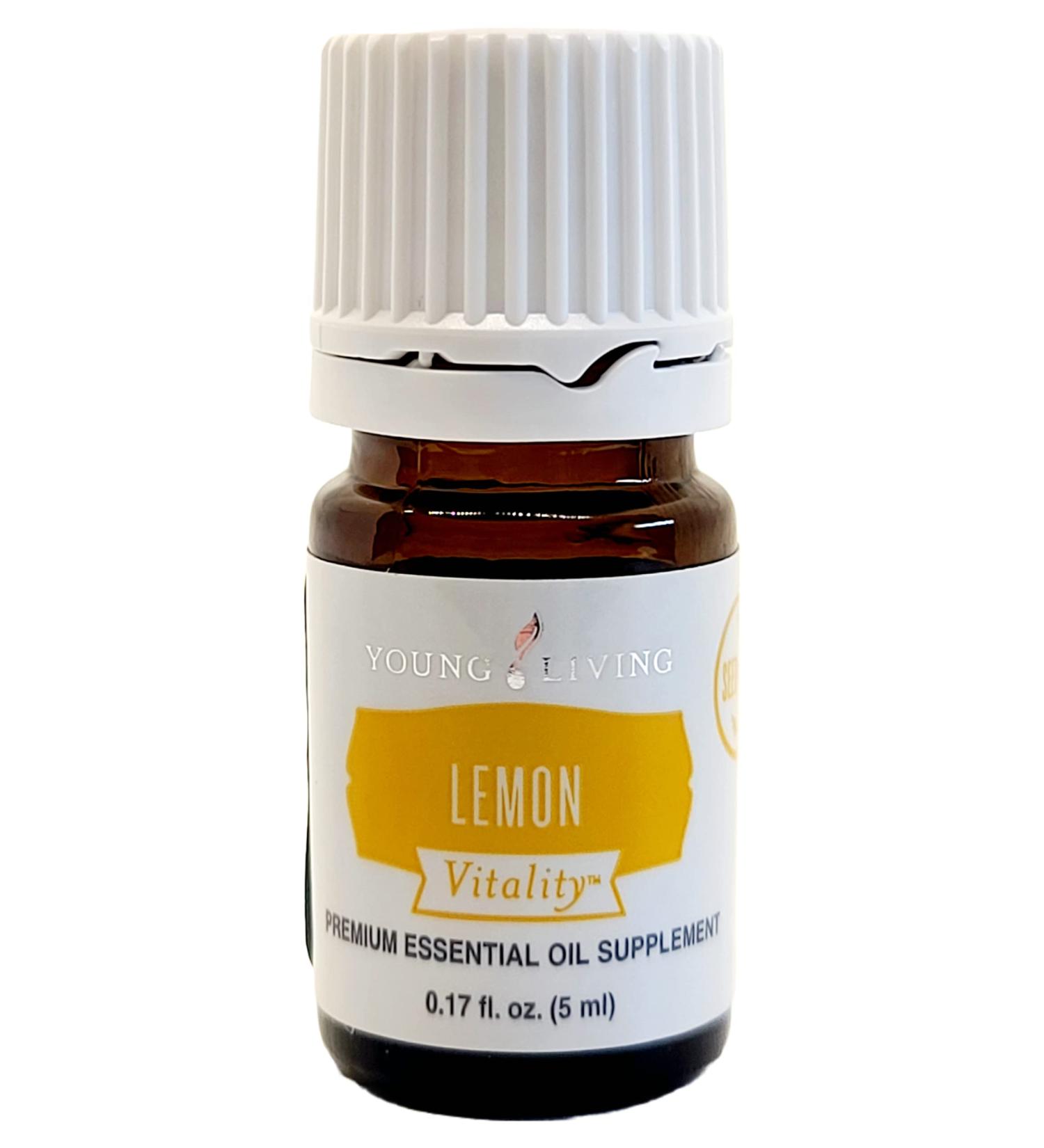 Young Living Vitality Lemon Essential Oil 5ml - 100% Pure Citrus Flavor for Cooking & Drinks - Elevate Your Culinary Creations - Buy Online on GoSupps.com
