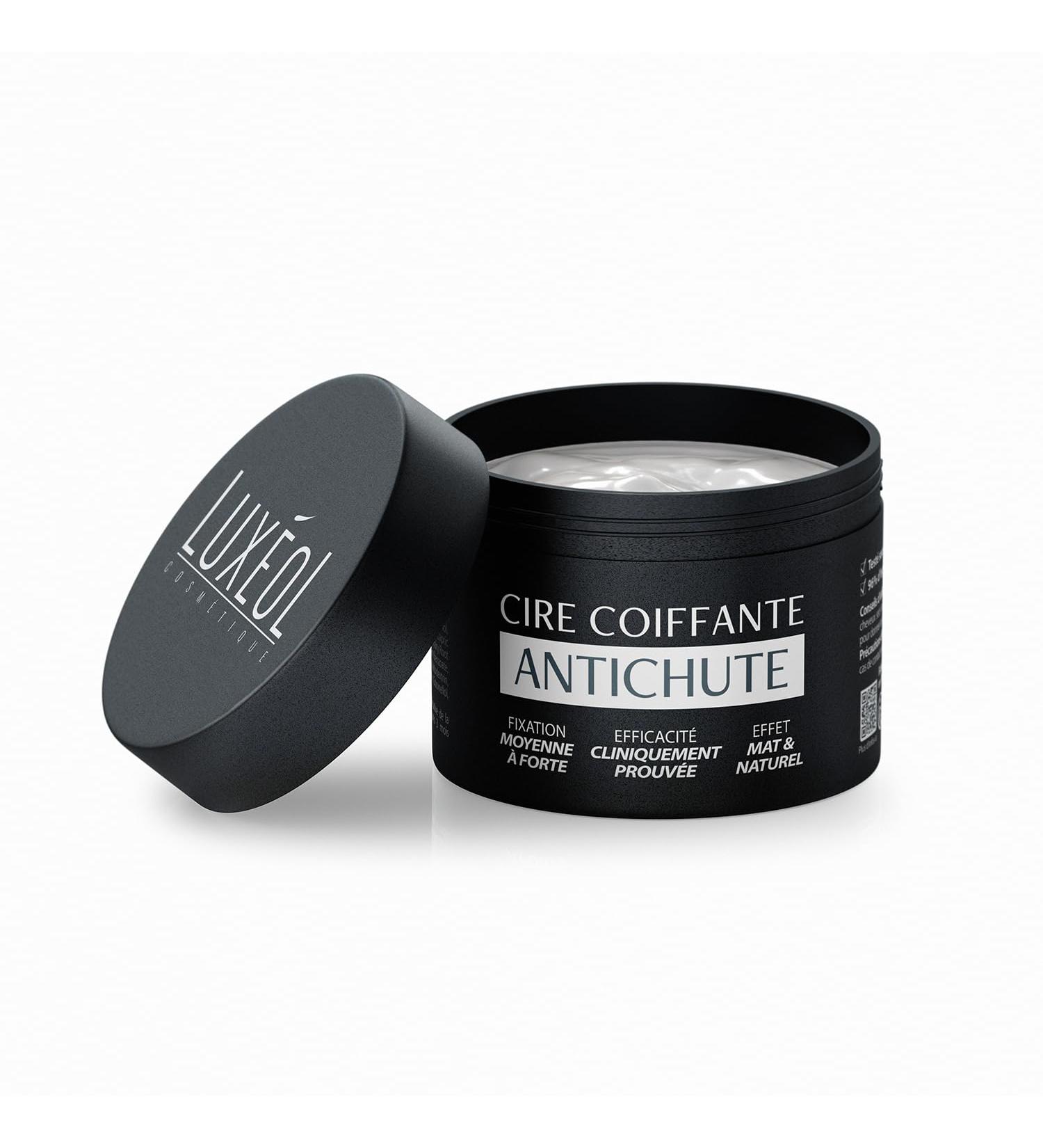 Lux ol - Cire Coiffante Antichute - R duit La Chute De Cheveux de 33%* - Fixation Moyenne Forte - 96% Ingr dients Origine Naturelle - Effet Mat & Naturel - Sans Silicones - Fabriqu En France - 50ml - Buy Online on GoSupps.com