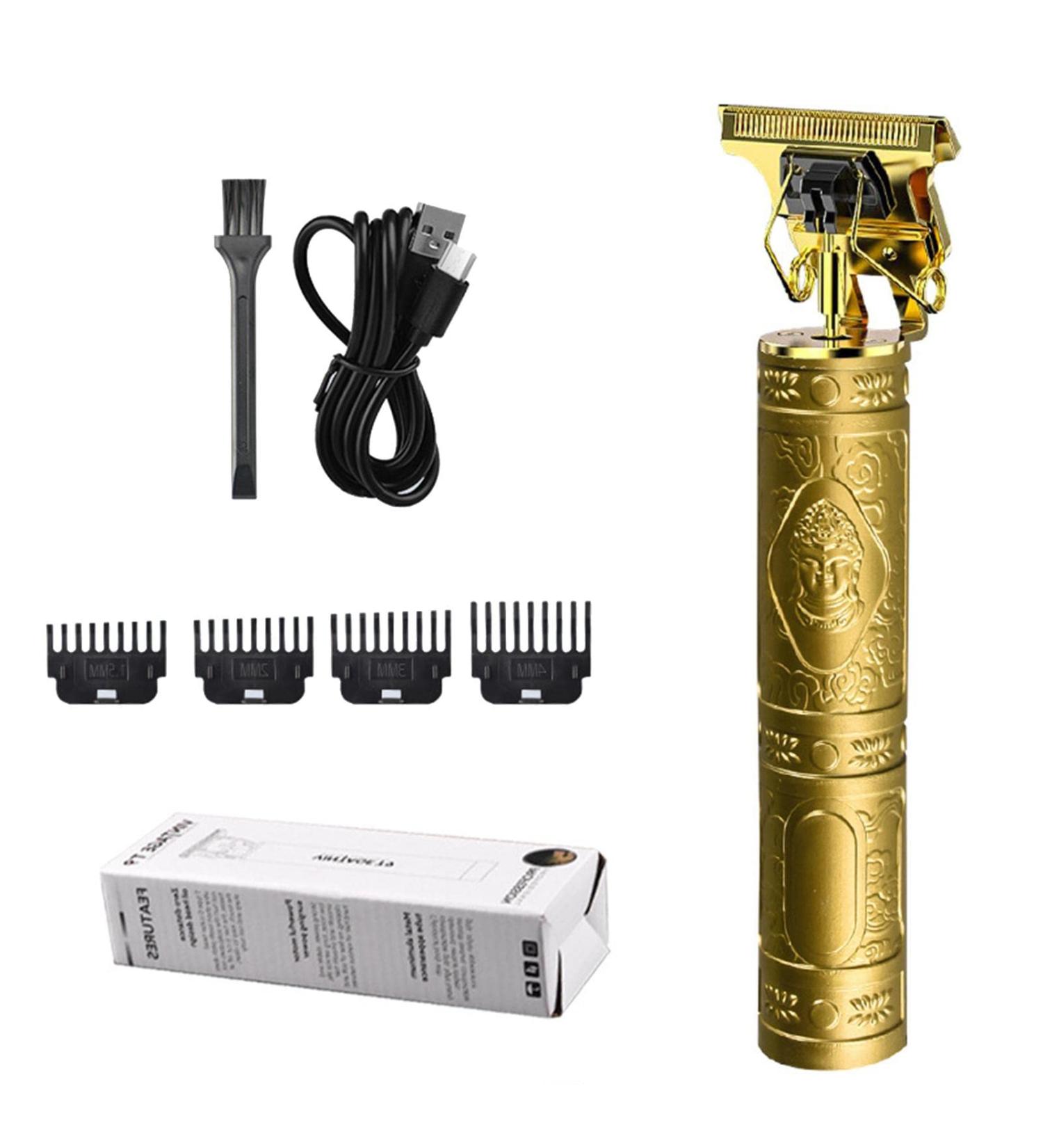 Hair Clippers - Mens Beard Groomer Body Hair Trimmer | Haircut Beard Trimmer and Grooming Kit Hair Clippers Zero Gapped Cordless Hair Trimmer for Men Boys Family Use Gold - Buy Online on GoSupps.com