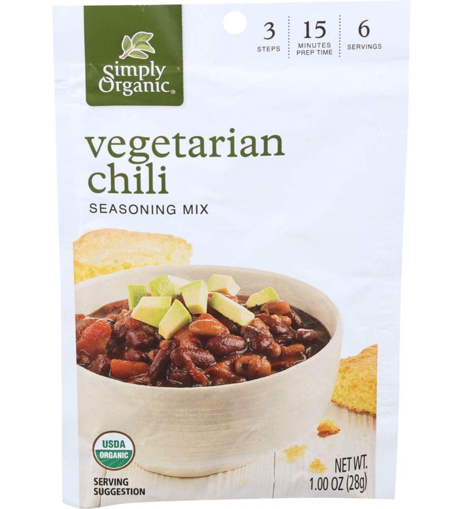 Simply Organic  Mix Vegetarian Chili Organic  1 Ounce - Buy Online on GoSupps.com