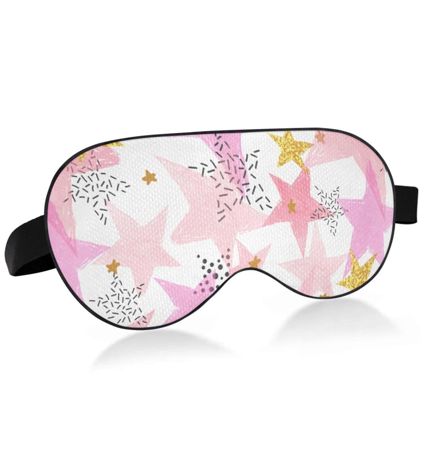 Haskirky Light Blocking Eye Mask for Deep Sleep - Breathable & Adjustable for Men and Women - Perfect for Travel, Yoga, Meditation - Watercolor Pink - Buy Online on GoSupps.com