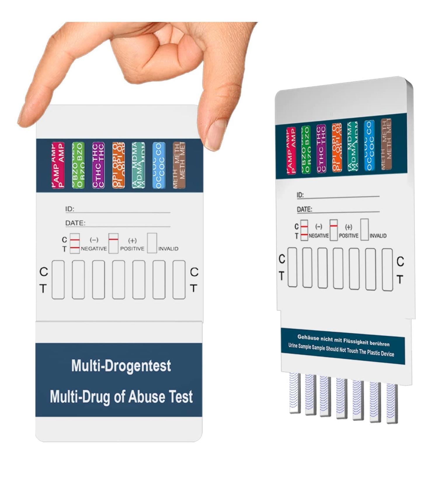 2x 10-in-1 Multi Drug Test Urine Kit - Detect THC Amphetamines Cocaine Opiates & More - Fast International Shipping - Buy Online on GoSupps.com