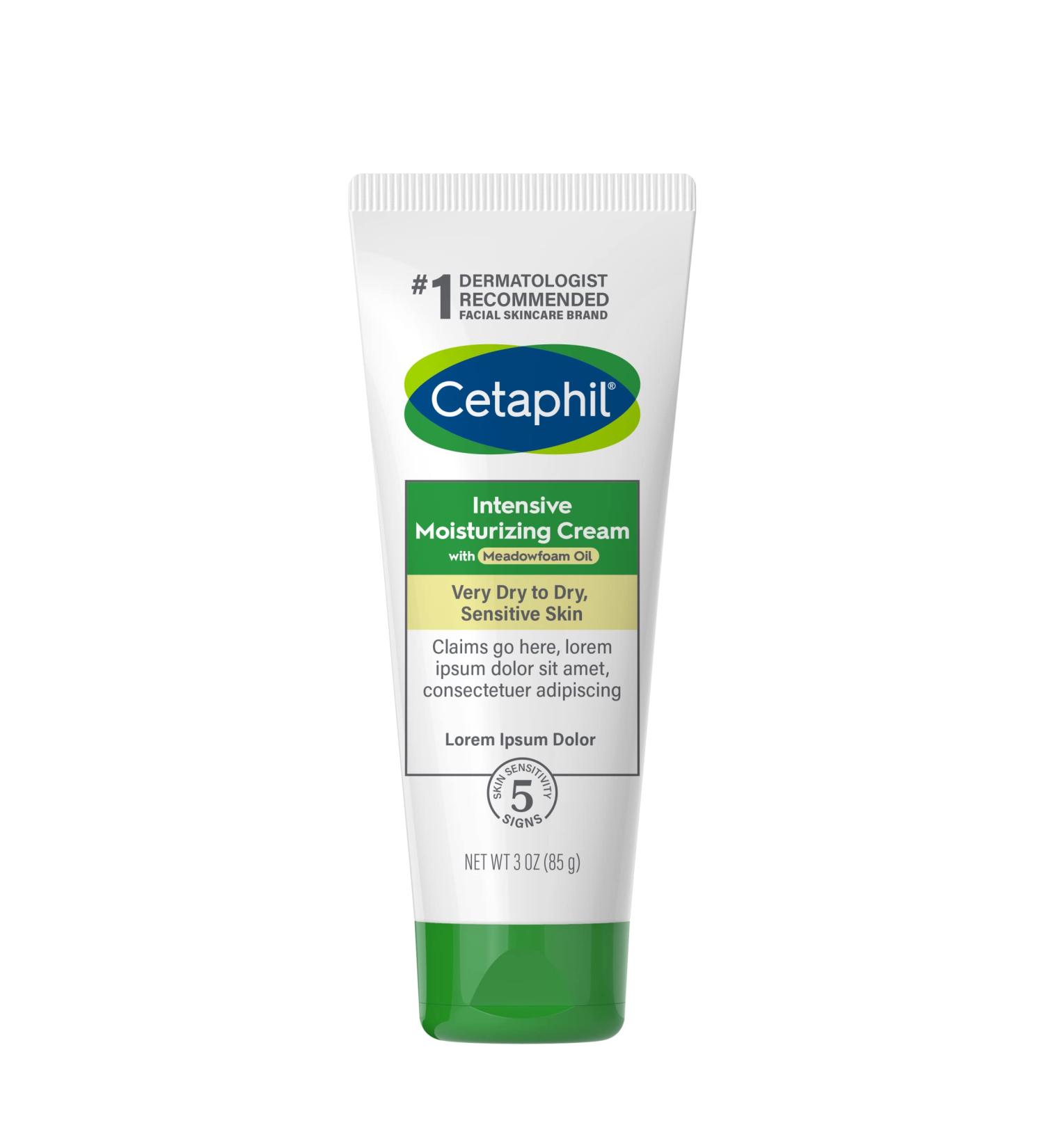 Cetaphil Body Moisturizer with Meadowfoam Oil - Hydrating Cream for Dry Sensitive Skin Non-Comedogenic 3oz | International Shipping Available - Buy Online on GoSupps.com