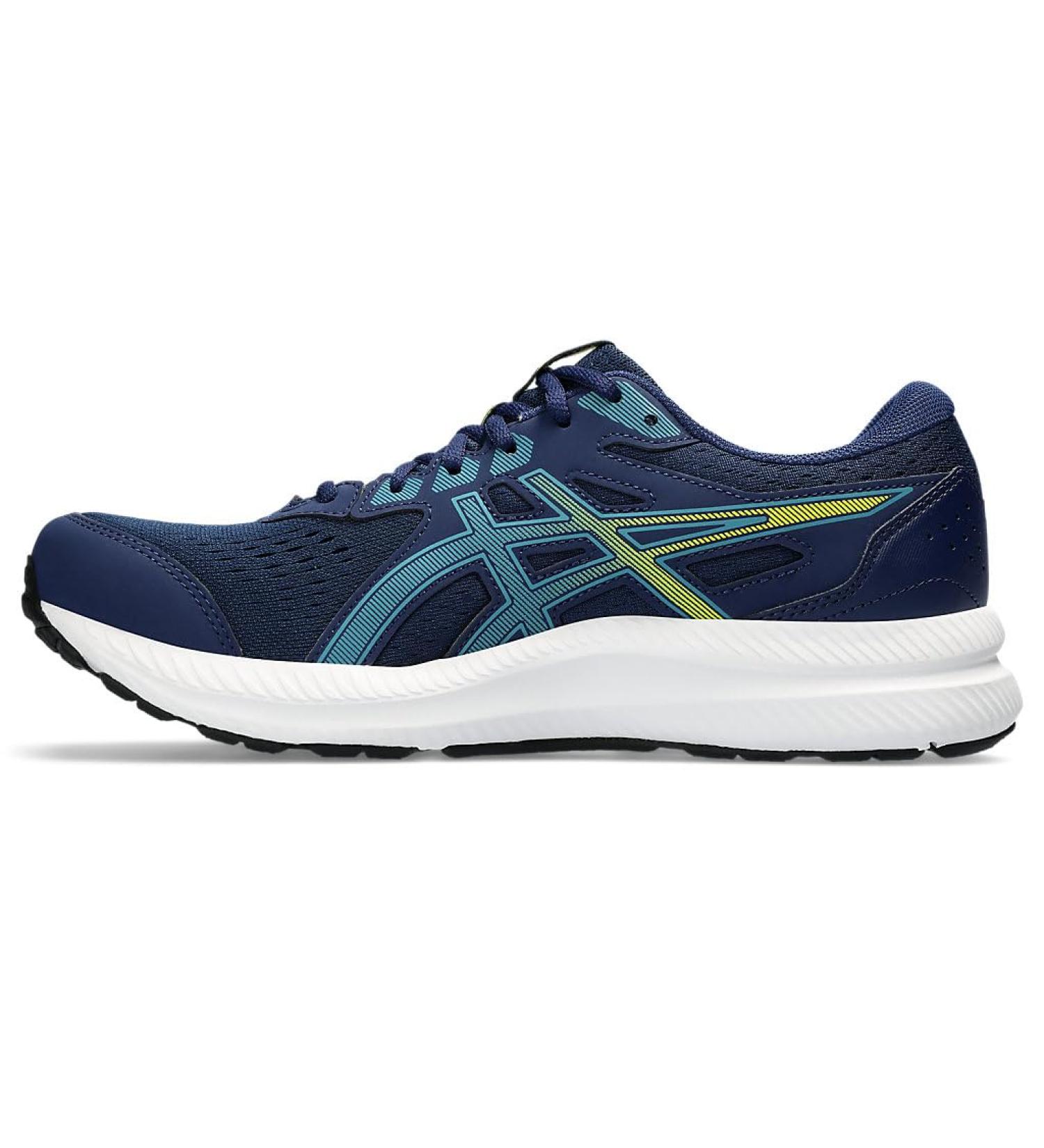 ASICS Mens Gel-Contend 8 Sneaker - 43.5 EU - Blue Expanse/Blue Teal | International Shipping Available - Buy Online on GoSupps.com