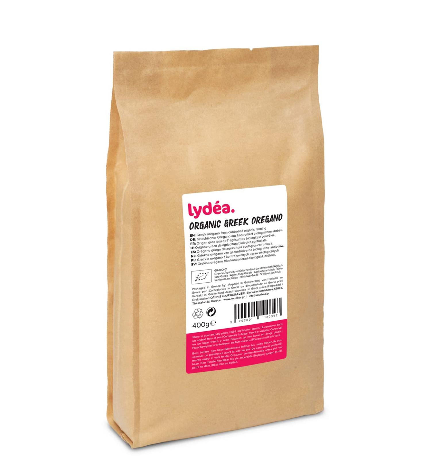 Lydea Organic Greek Oregano 400 g Sachet - Buy Online on GoSupps.com