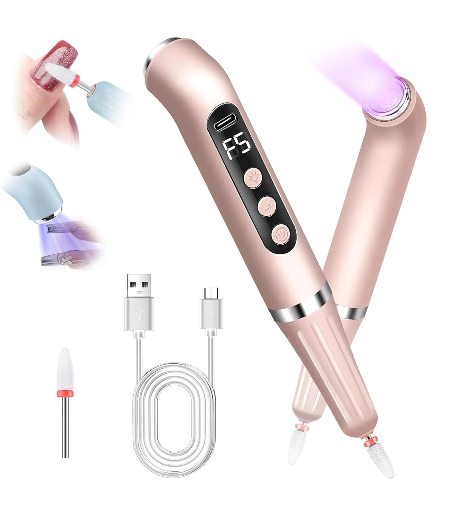 2 in 1 Nail Drill with UV Nail Lamp Multifuctional Nail Drill Electric with 3 Speeds Tools UV Lamps for Gel Nails - Buy Online on GoSupps.com