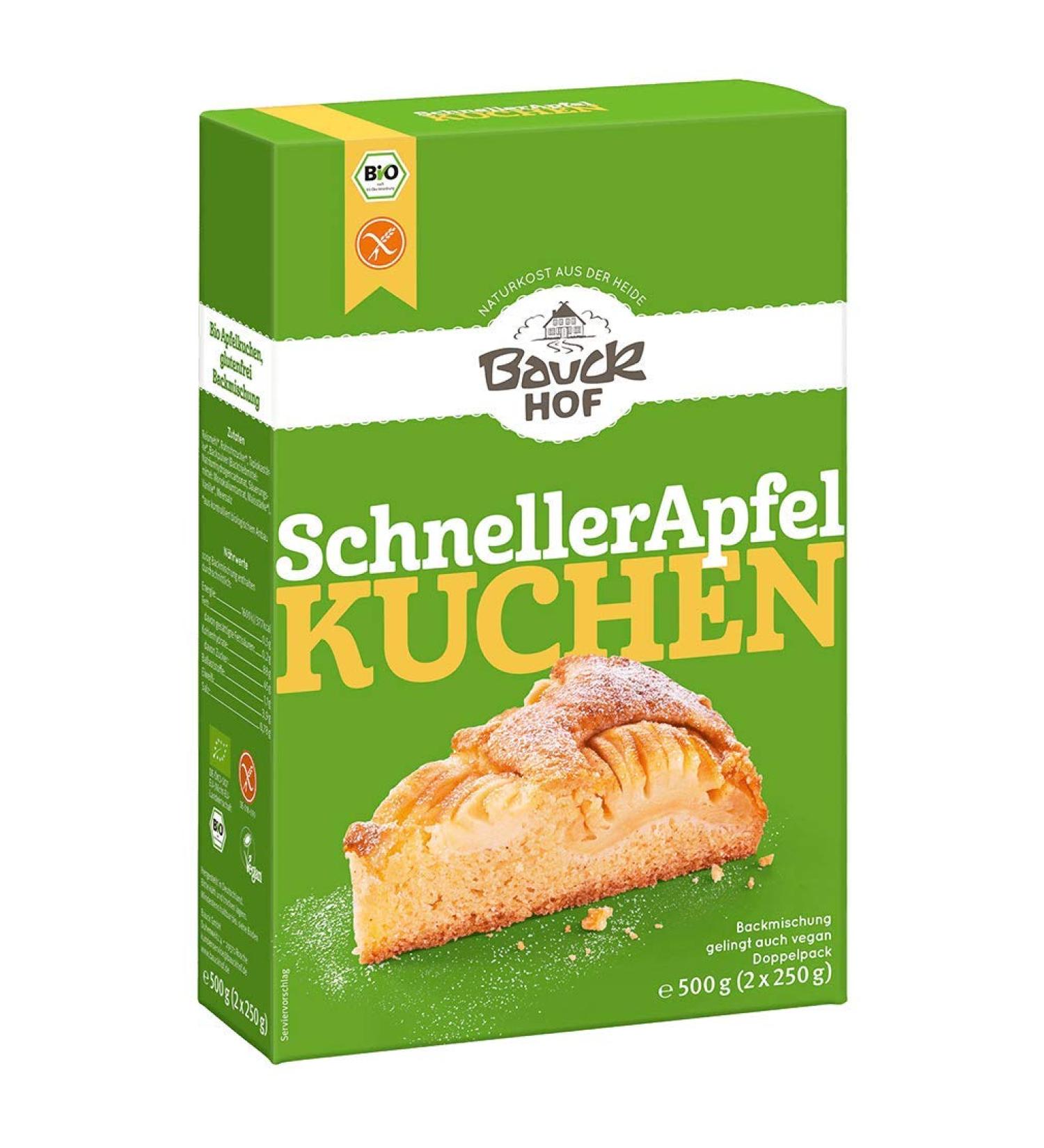 Bauckhof Quick Apple Cake Gluten Free Organic (6 x 500 gr) 500 g (Pack of 6)