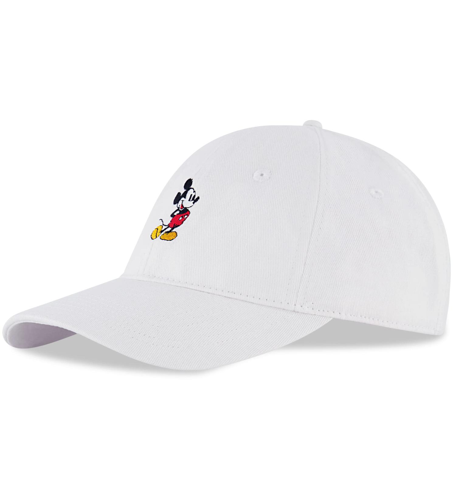 Disney Men's Mickey Mouse Snap-Back Dad Hat in White - Baseball Cap - Buy Online on GoSupps.com