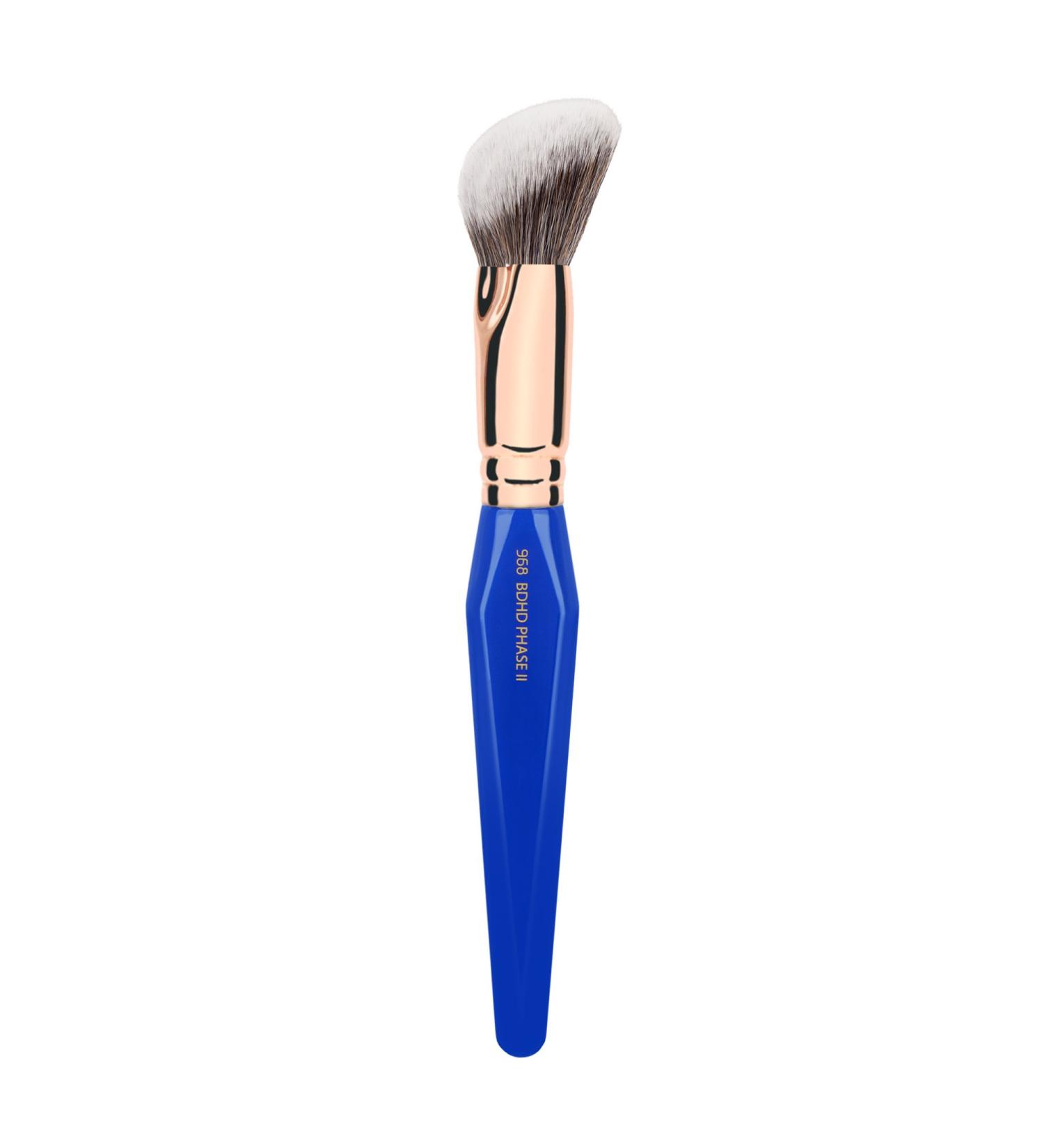 Bdellium Tools 968 BDHD Professional Makeup Brush - Golden Triangle Vegan Synthetic Fibers for Versatile Application & Blending (Blue) - Shop Internationally - Buy Online on GoSupps.com