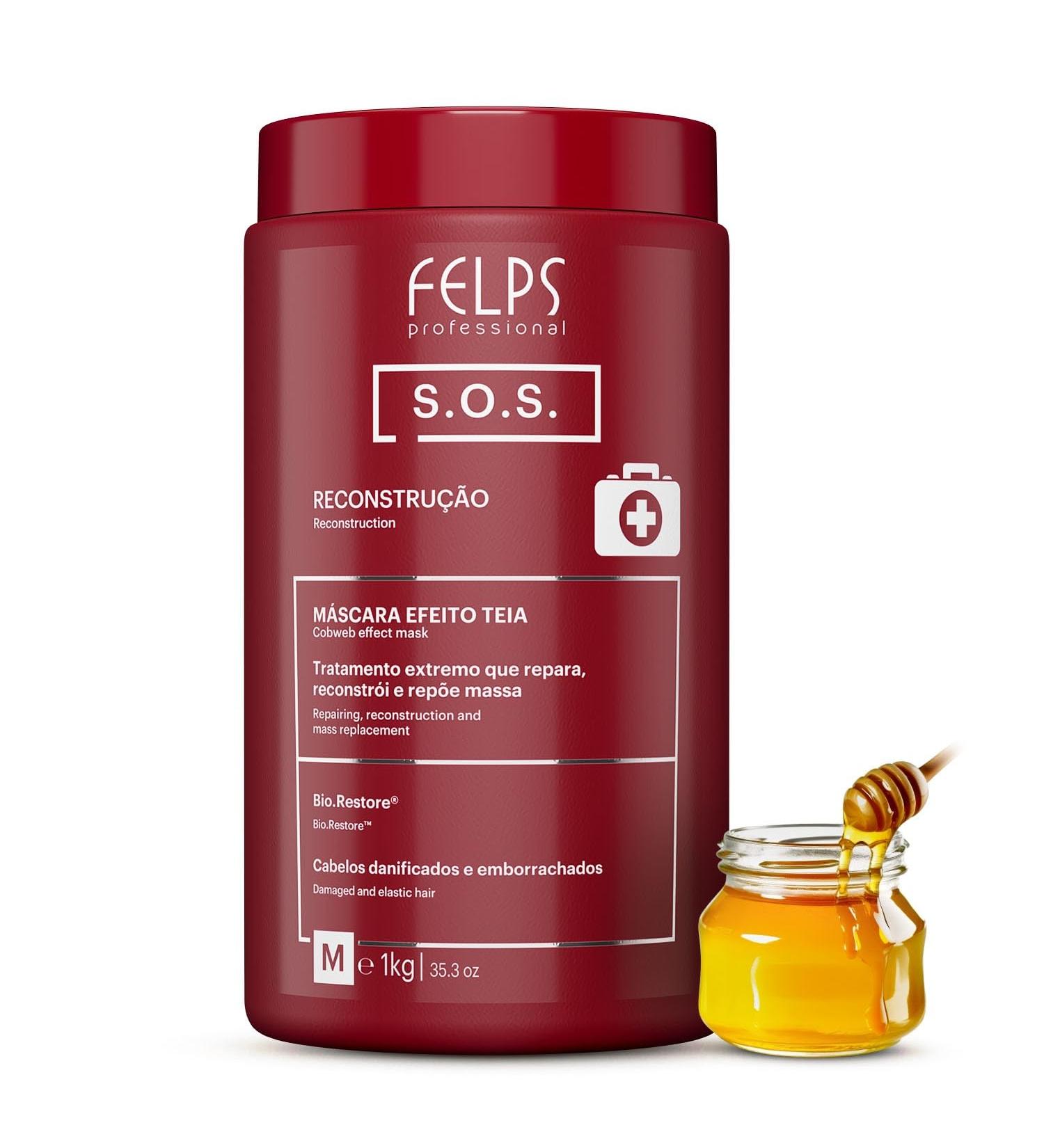 Felps Xmix SOS Extreme Repair Mask - 1kg/35.2oz - Intensive Hair Treatment - Buy Online on GoSupps.com
