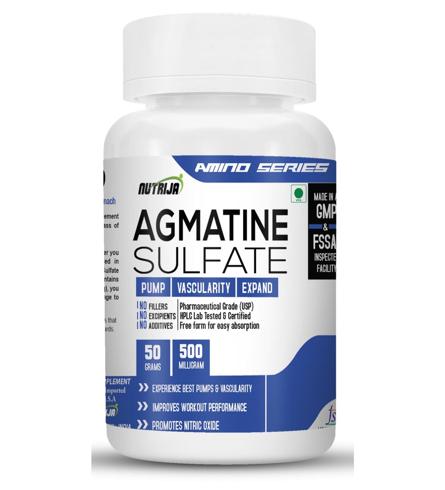 Buy Agmatine Sulfate 100 Grams - Premium Quality International Shipping Available - Buy Online on GoSupps.com