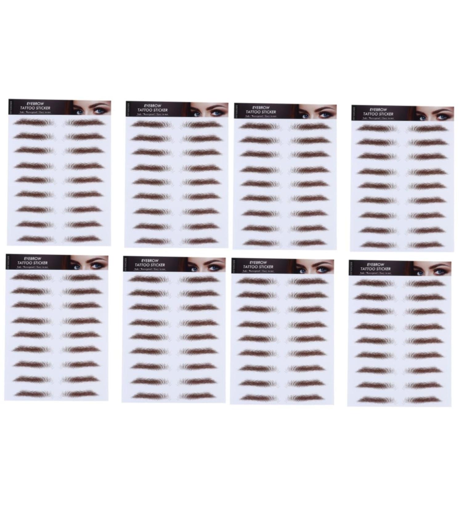 Beavorty 8 Pcs Eyebrow Stickers Waterproof Stickers 6d Hair-like Eyebrows Stickers Cosmetic Makeup Tools 4d - Buy Online on GoSupps.com