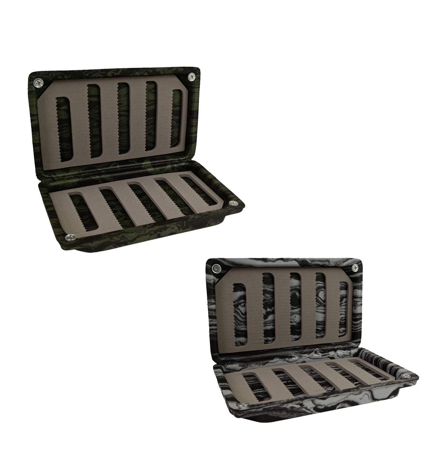 Aventik 2 PC Fly Box Float Tackle Box Slit EVAFoam Fishing Storage 6X3.48X1.2inch Camo Green/Black - 2 Pack - Buy Online on GoSupps.com