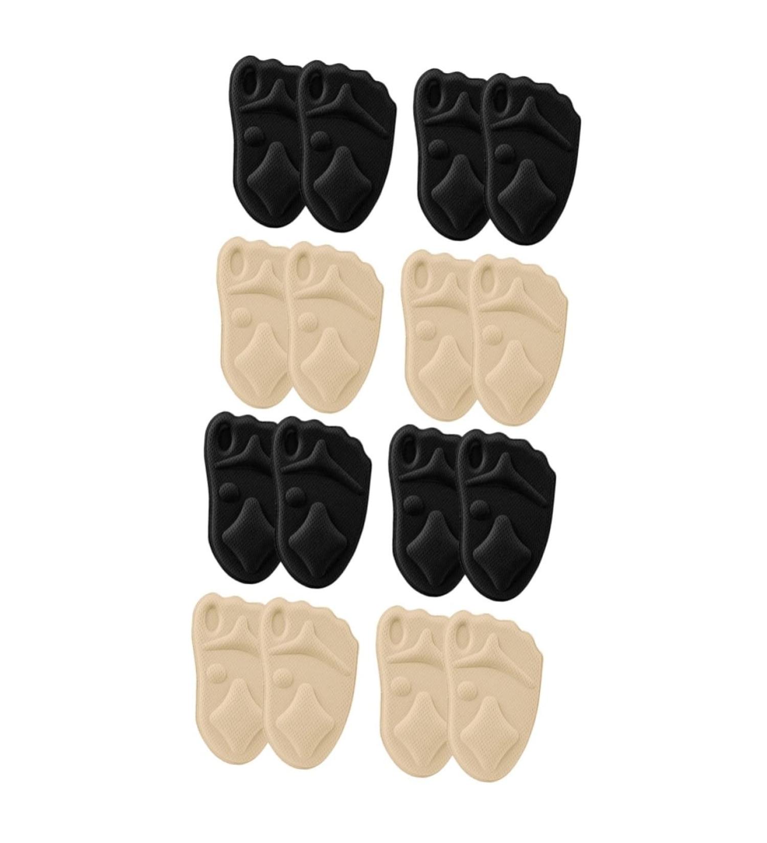 Gatuida 8 Pairs Forefoot & Heel Cushions - Comfortable Shoe Adhesive Pads for High Heels | Premium Mesh Stretch Fabric 4D Sole Pad - Buy Online on GoSupps.com