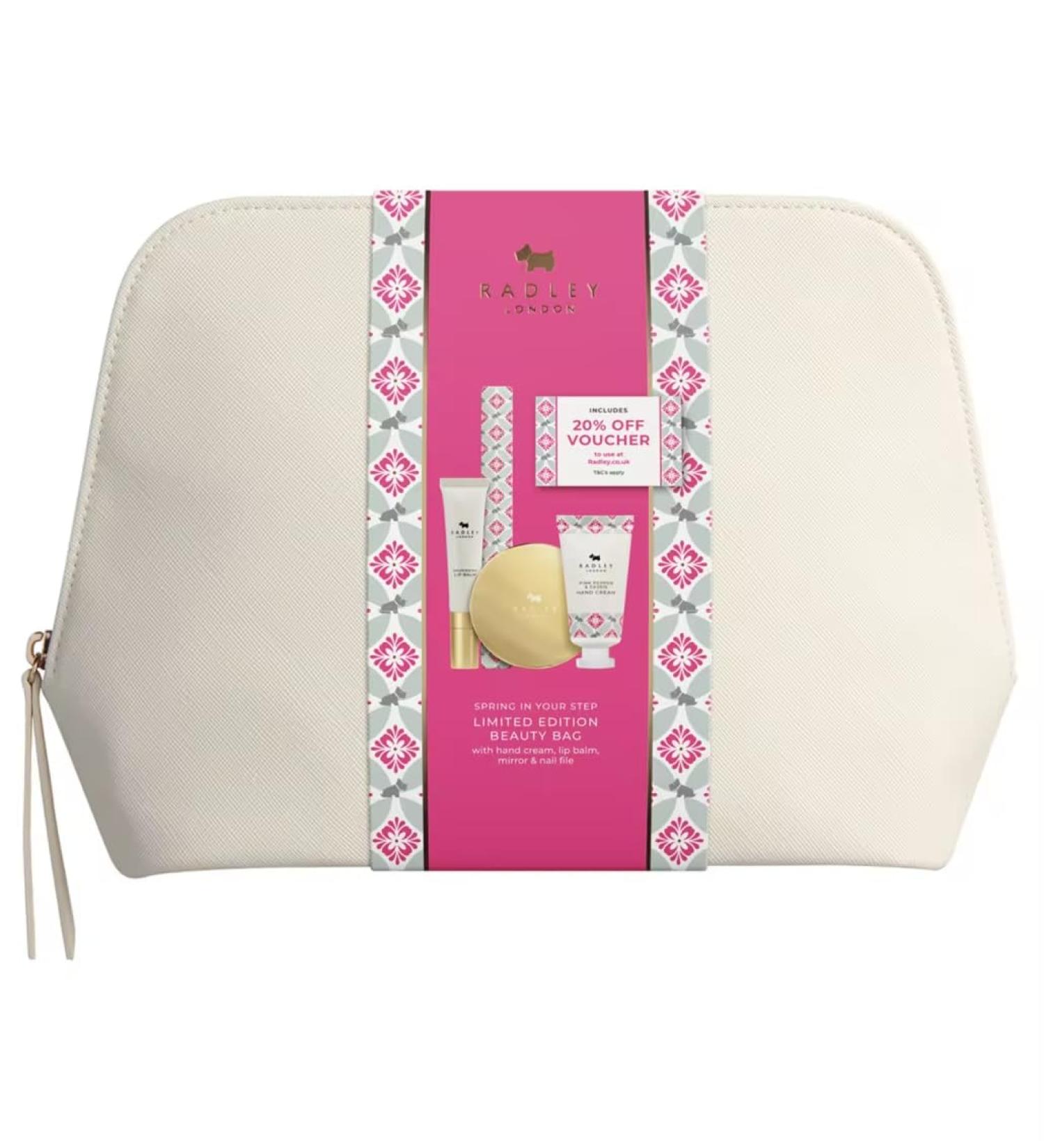 Generic Radley London Limited Edition Skin Care Gift Set Hand cream Lip balm Mirror Nail file and Beauty bag. - Buy Online on GoSupps.com