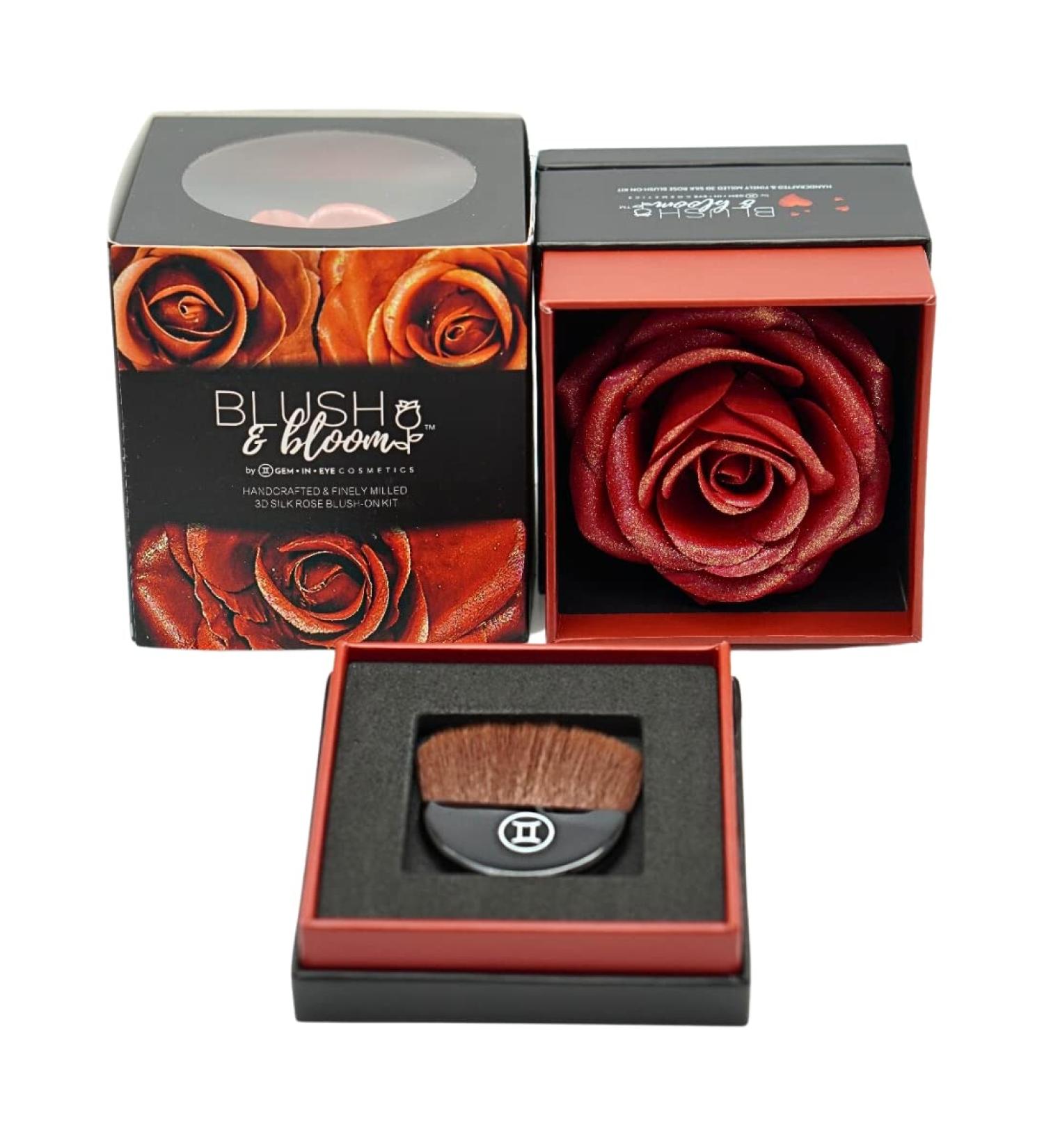 GEM.IN.EYE Cosmetics Blush & Bloom LOVE EDITION FEISTY 3D Silk Rose Blush on Powder - Buy Online on GoSupps.com