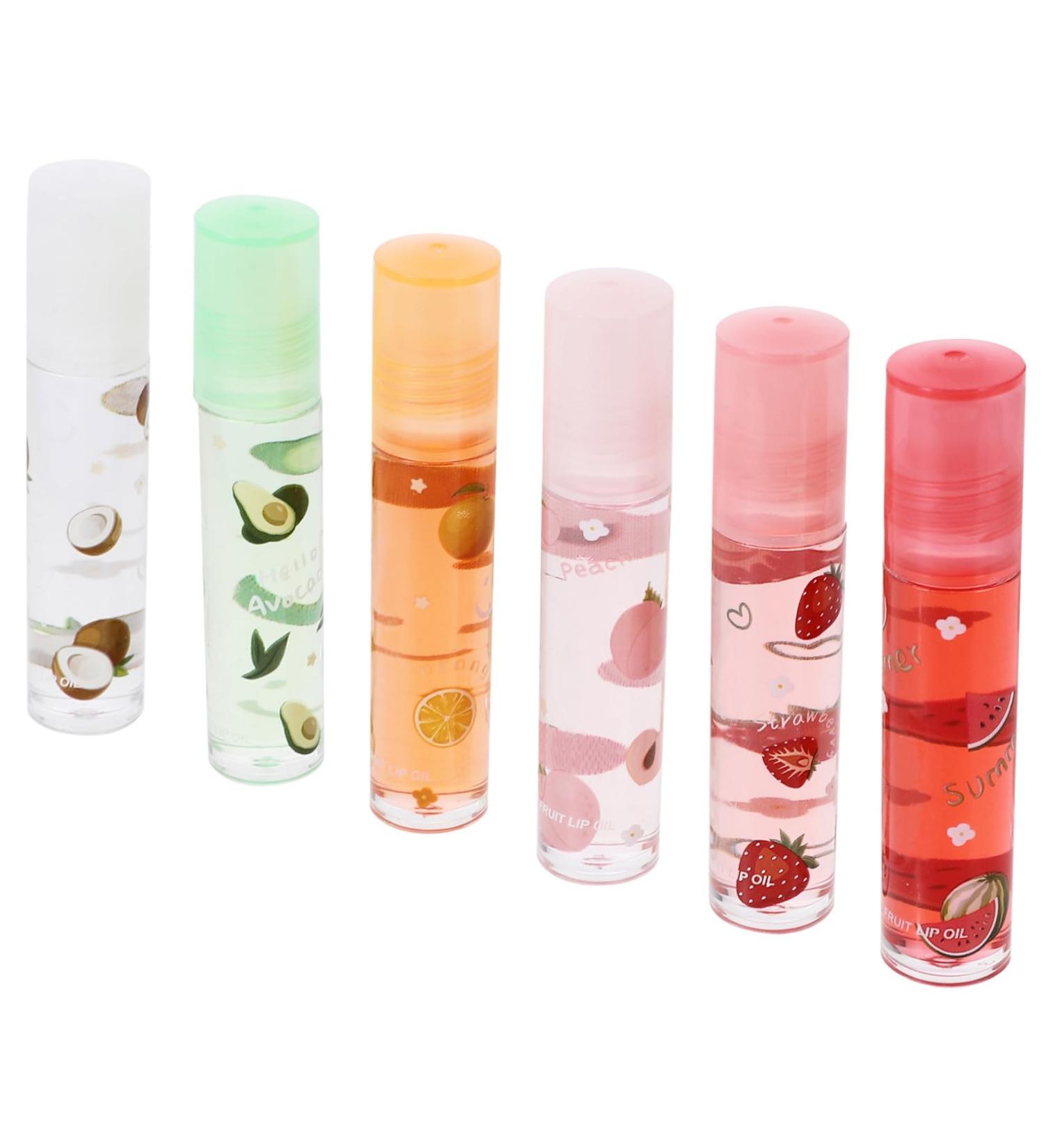 Homoyoyo Lot de 6 Gloss L vres Hydratants Transparents Aromatis s aux Fruits Protecteurs et Nourrissants Format Voyage pour L vres S ches et Gerc es - Buy Online on GoSupps.com