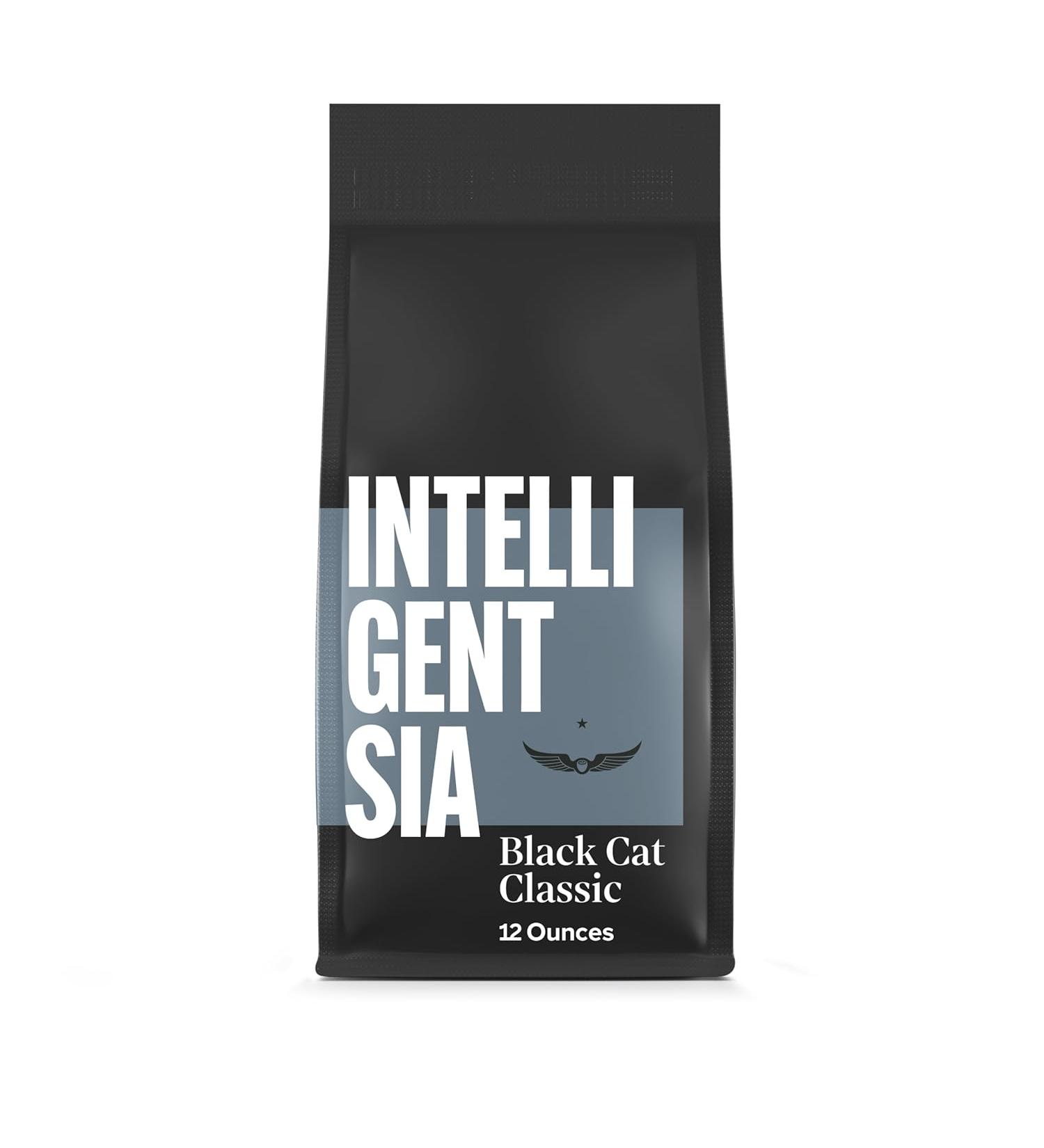 Intelligentsia Black Cat Espresso Whole Bean Coffee - 12oz Bag, Stone Fruit & Dark Chocolate Notes - Buy Online on GoSupps.com
