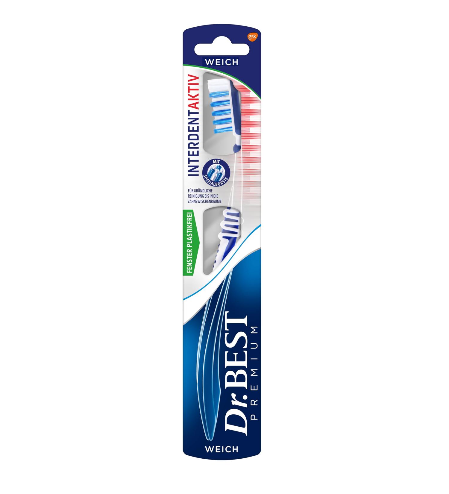 Dr.BEST Interdent Active Toothbrush - Soft - Optimal Cleaning for Interdental Spaces - International Shipping Available - Buy Online on GoSupps.com