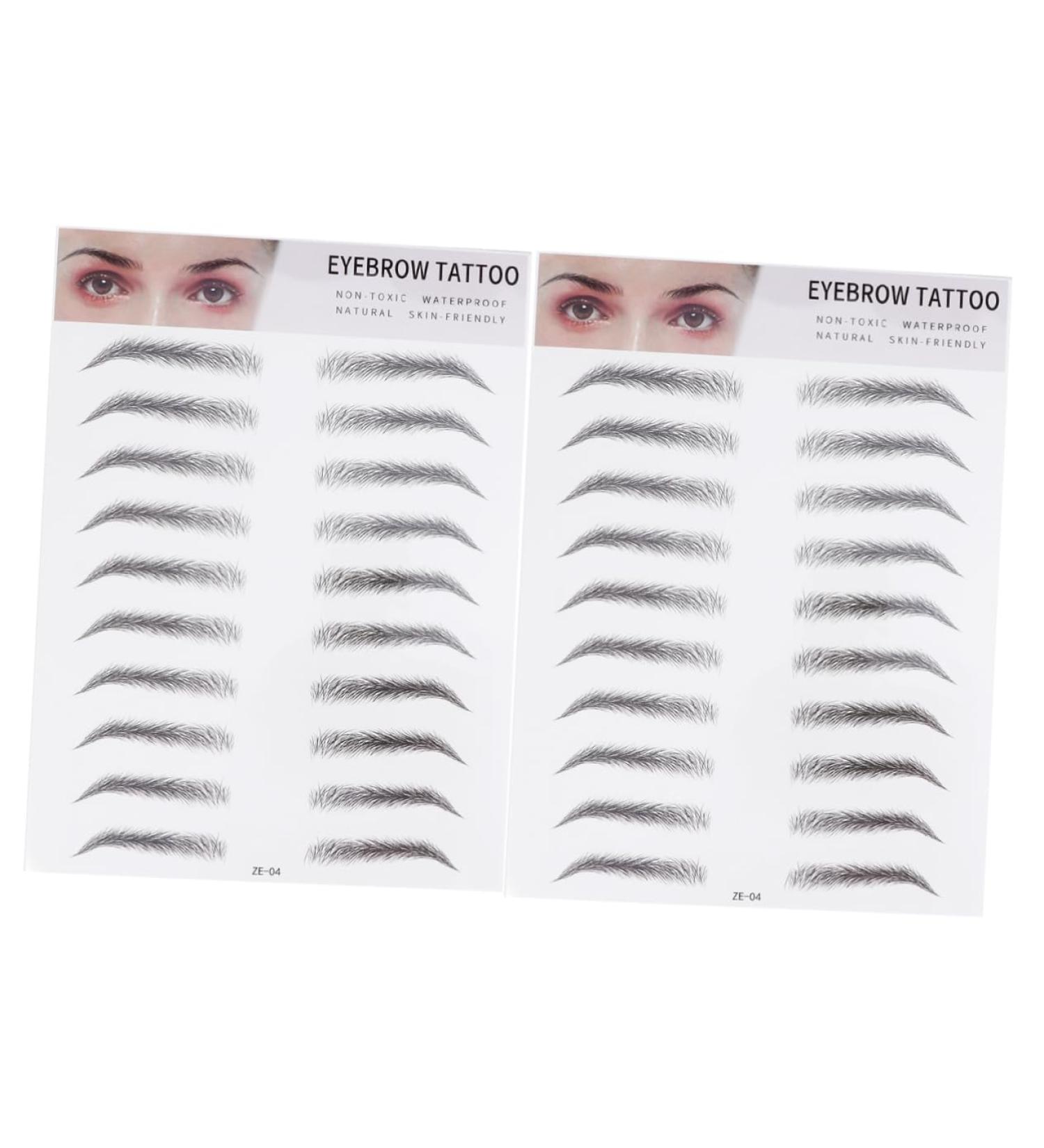 FRCOLOR 2pcs 3d Eyebrow Stickers 3d Stickers Waterproof Suit Stick on Brows Transfer Stickers 4d Bionic - Buy Online on GoSupps.com