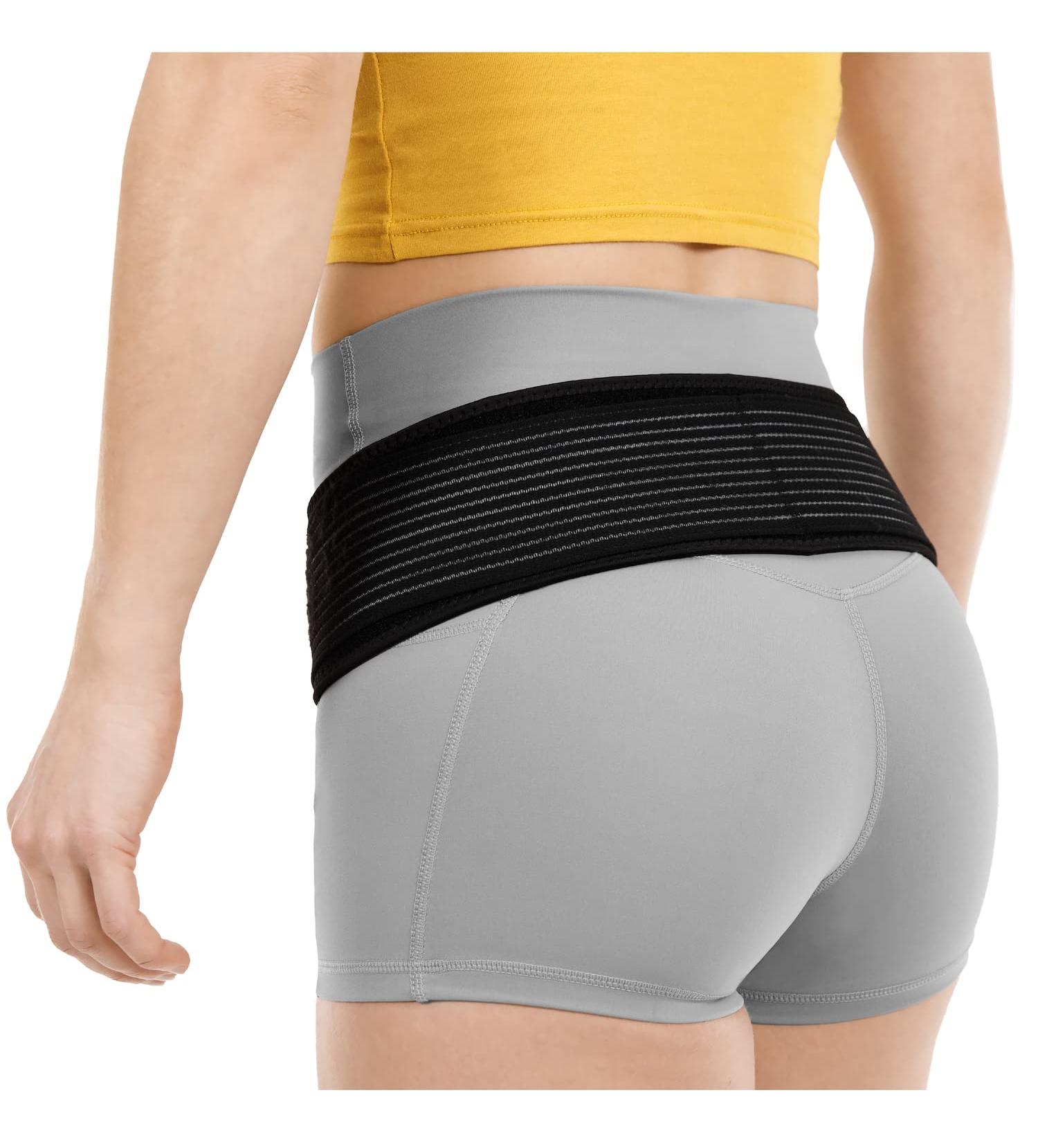 BraceAbility Sacroiliac Joint Belt | SI Lower Back Relief for Sciatica Herniated Discs Pregnancy & More - One Size Fits All - Buy Online on GoSupps.com