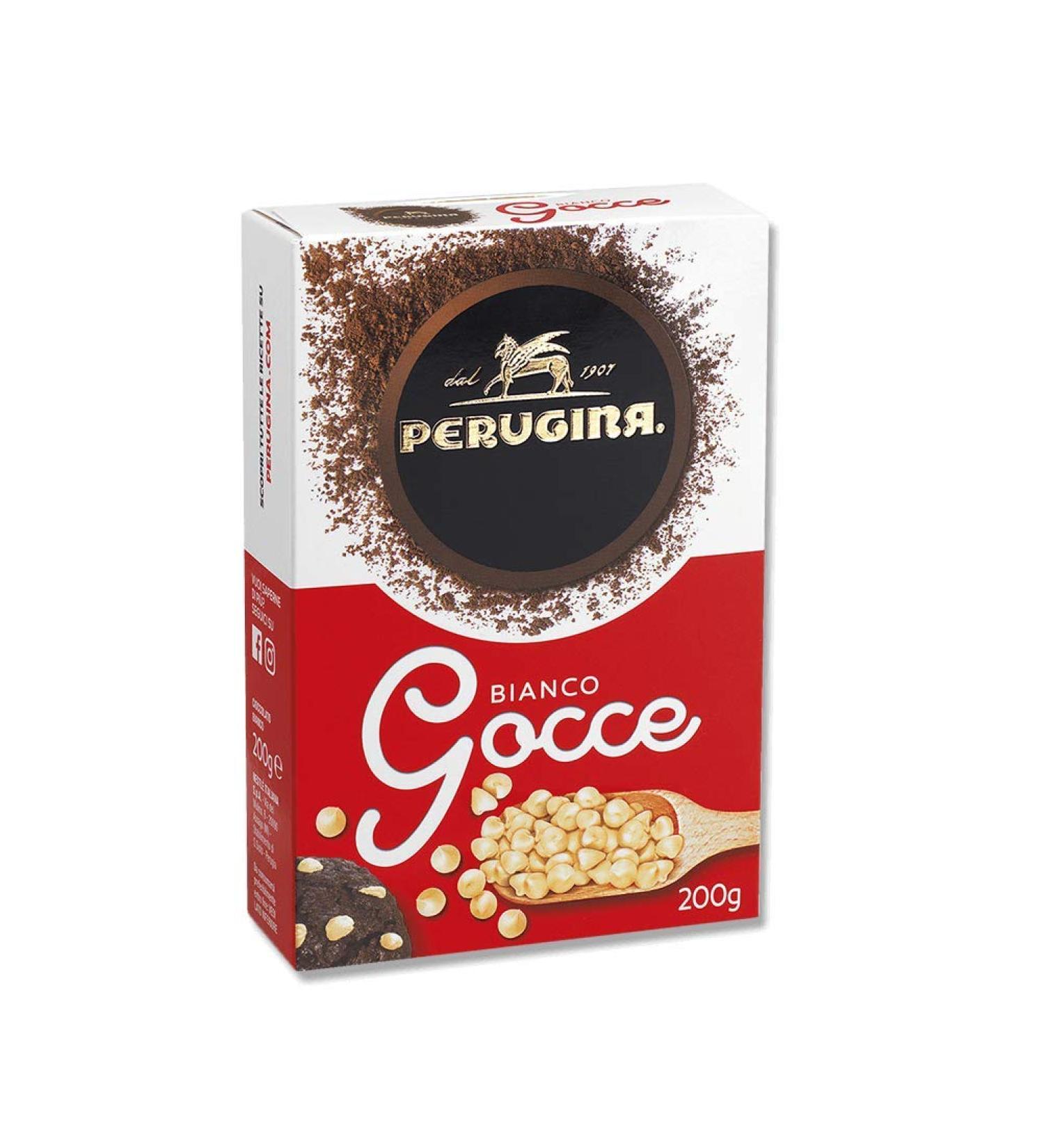 Perugina Perugina White Chocolate Drops 6 Drops of White Chocolate 200g Gluten Free Sweet Decoration 100% Italian Product