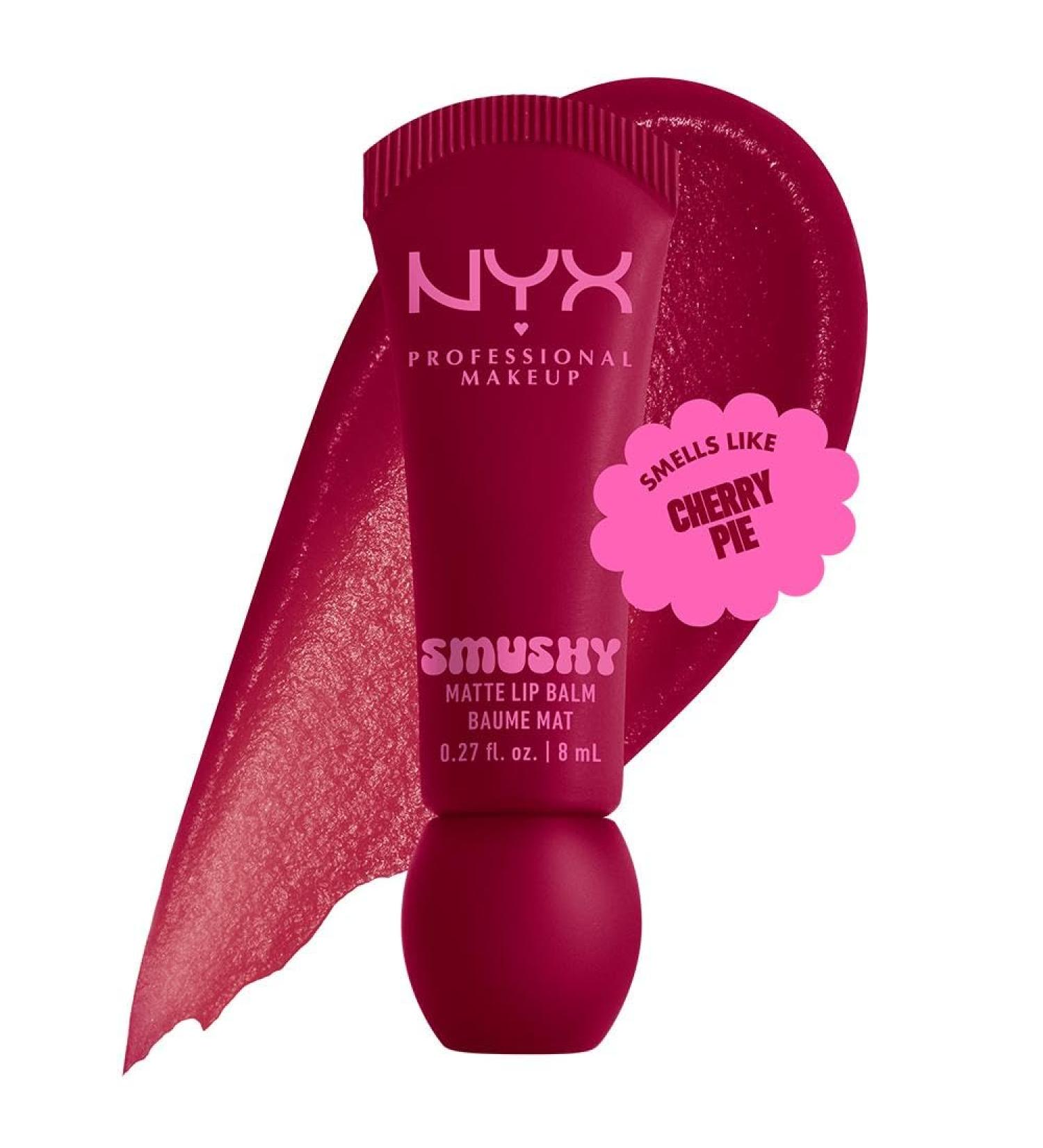 NYX Professional Makeup - Baume L vres Teint Mat Effet Floutant - Formule Enrichie en Poudre de Riz Mochi et C ramides Nourrissants - Teintes Parfum es - Smushy Lip Balm - Teinte : Squeeze N Sizzle Squeeze N' Sizzle 8 ml - Buy Online on GoSupps.com