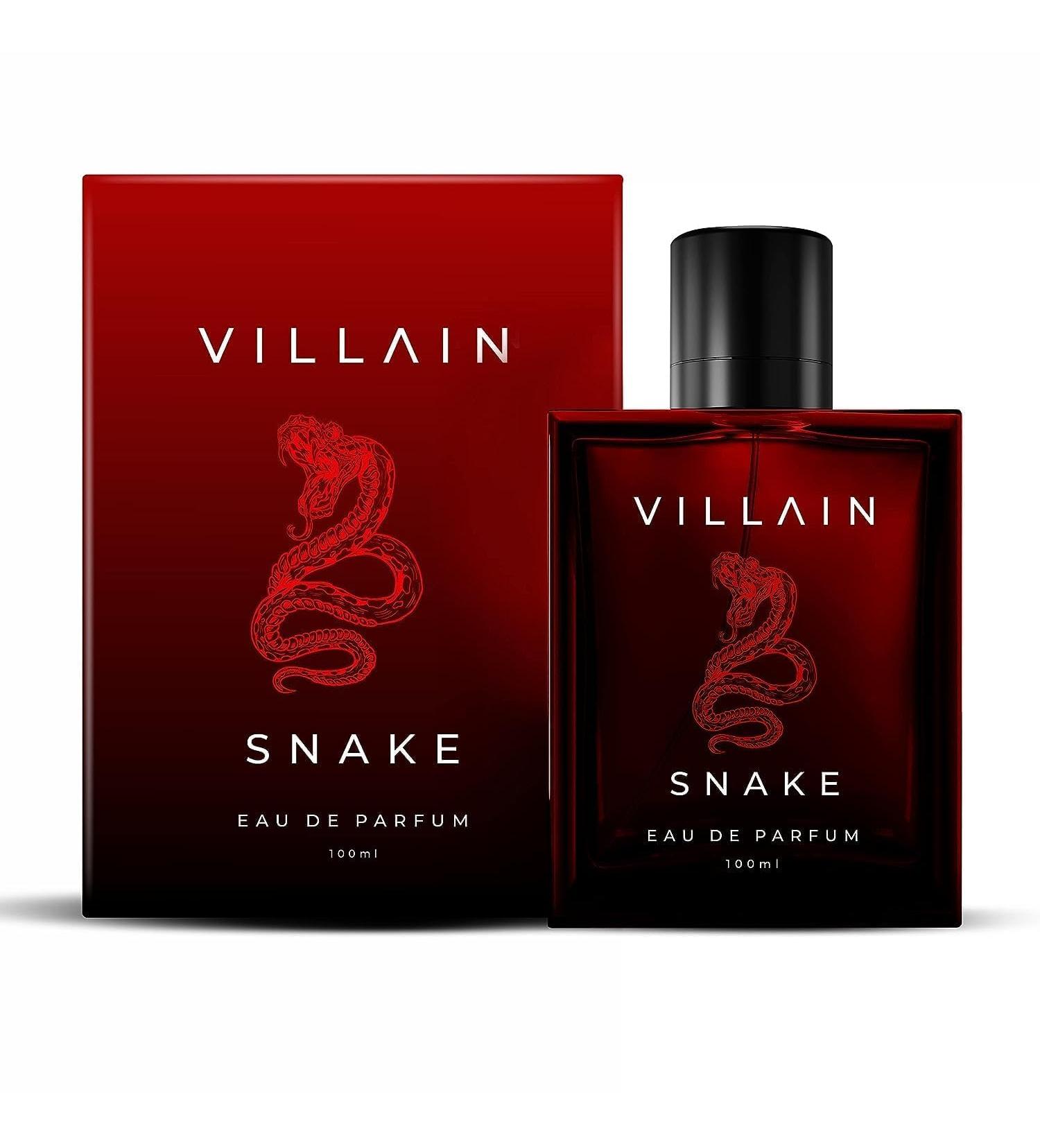 HU Vi.llain Snake Perfume for Men 100ml | Long Lasting Perfume | Strong Smoky Sexy and Masculine| Premium EDP Perfume For Men | Best Gift For Men - Buy Online on GoSupps.com