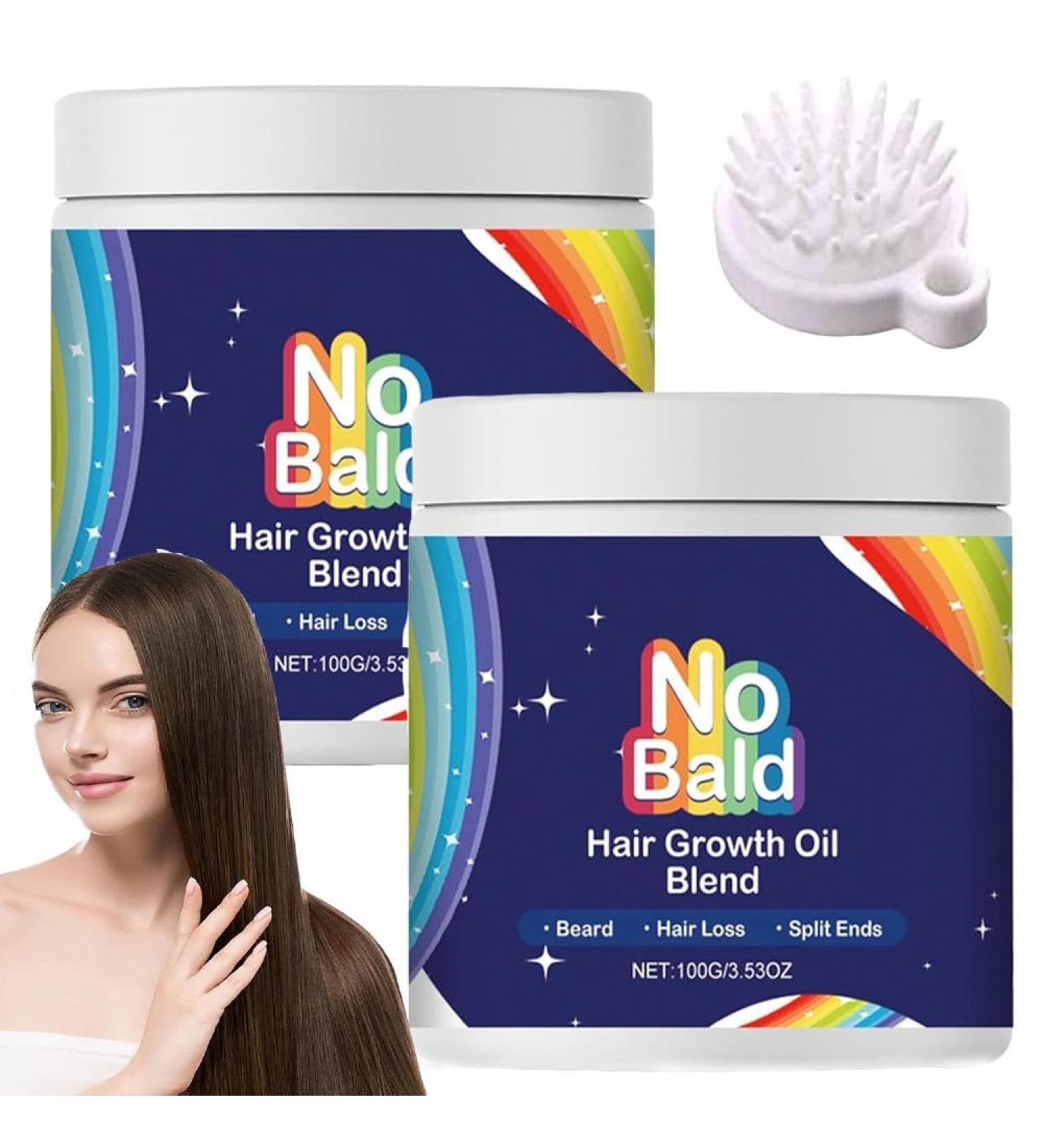 2 Pcs Nobald Hair Growth Oil Blend Growth Oil Blend Deep Repair Hair Mask Repairs Dry Damaged Hair Hair Mask For Hair Growth Promotes Hair Growth Hair Mask For All Hair Types - Buy Online on GoSupps.com
