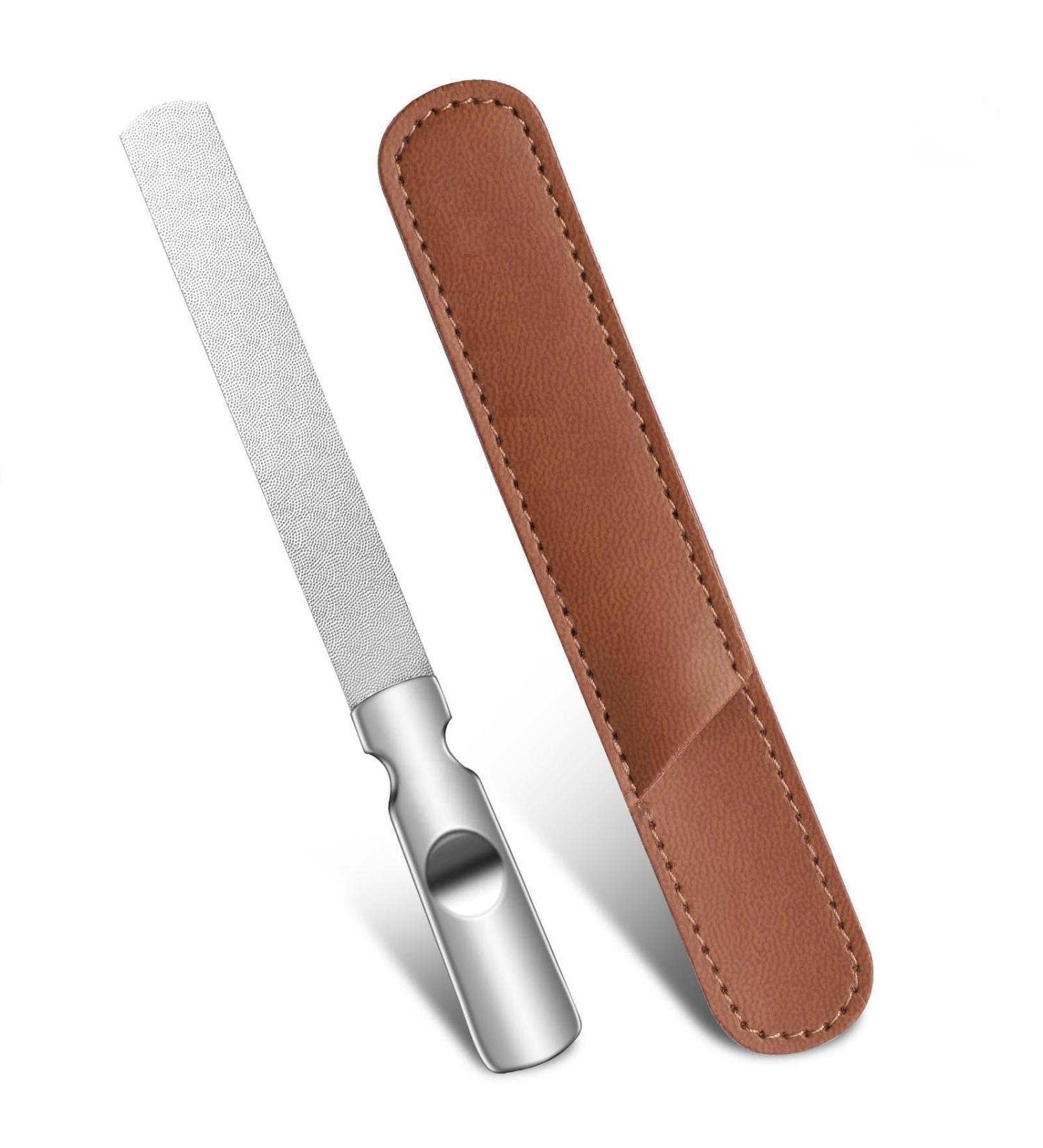 Stainless Steel Nail File Double-Sided Nail File Metal Nail File Reusable Natural Nail Art File Nail Art Tool Home Salon or Travel Mini Nail File Suitable for Both Men and Women - Buy Online on GoSupps.com