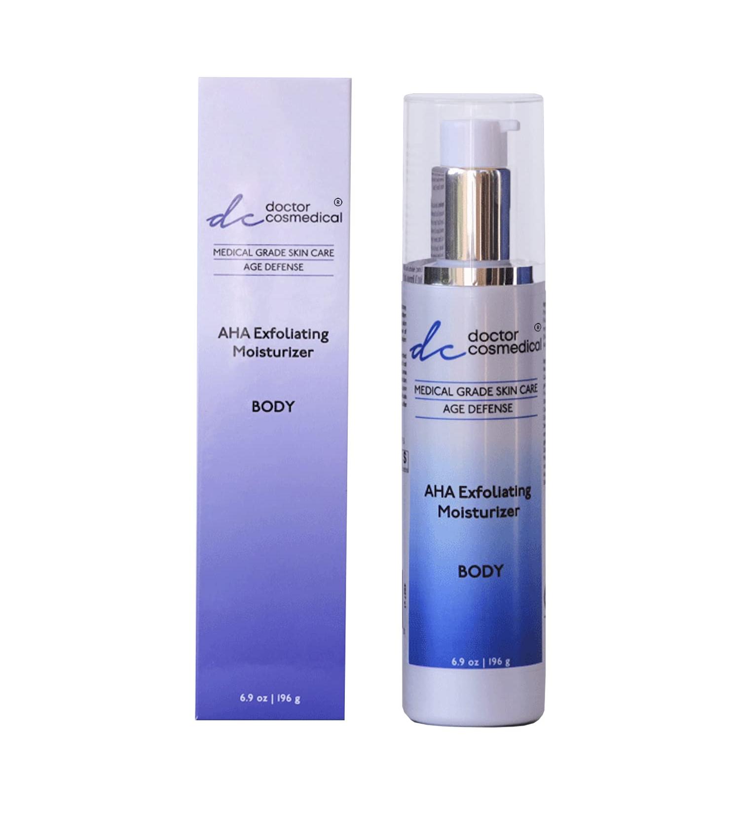 Doctor Cosmedical AHA Exfoliating Moisturizer | 12% Lactic Acid Exfoliate & Moisturize | Alpha Hydroxy Acid Exfoliating Face Cream | Lactic Acid Cactus & Yeast Extract Moisturizer| 6.0 Oz / 196g - Buy Online on GoSupps.com