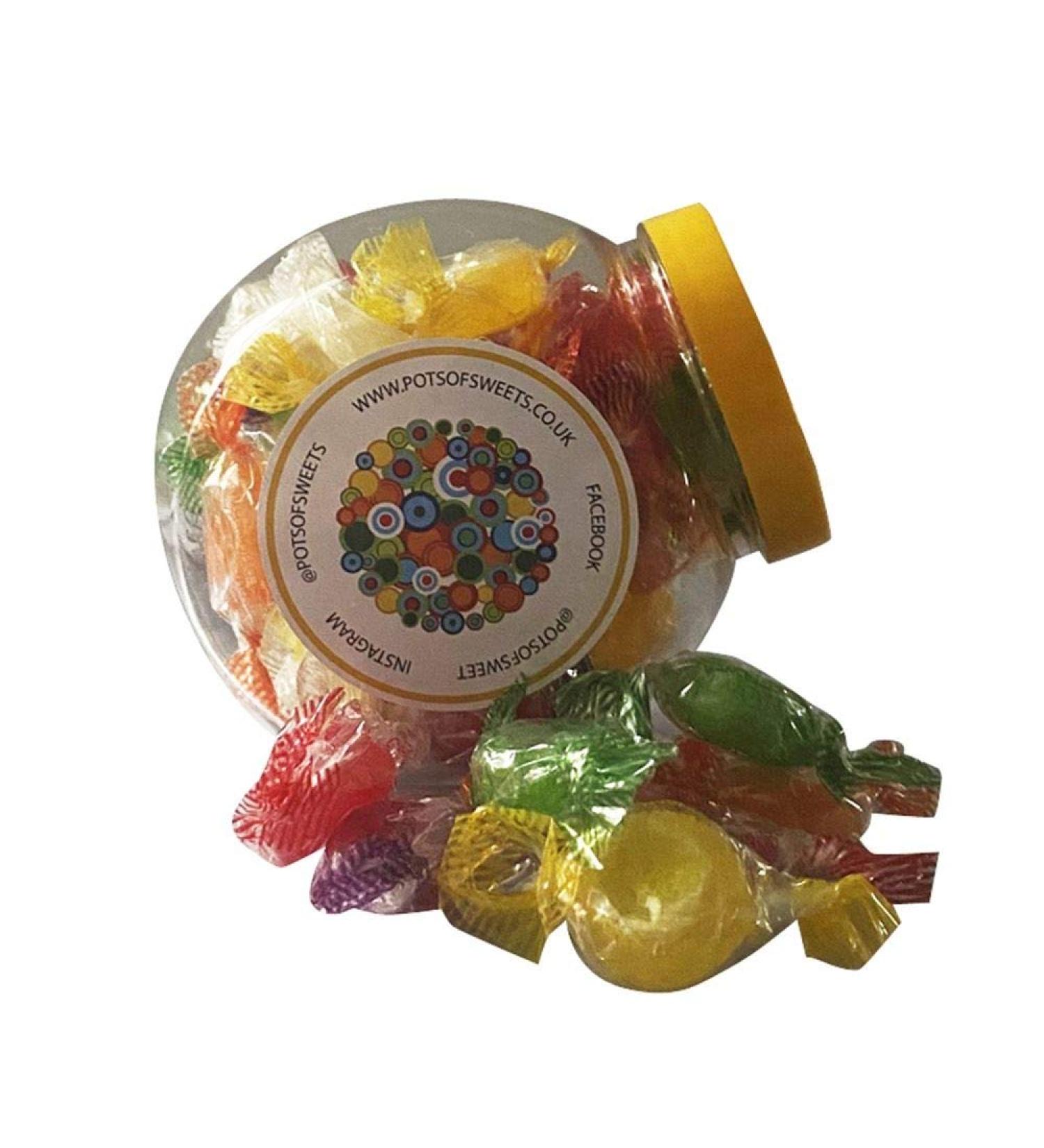 250g Cookie Jar of Stockleys Hard Boiled Fruit Drop Sweets
