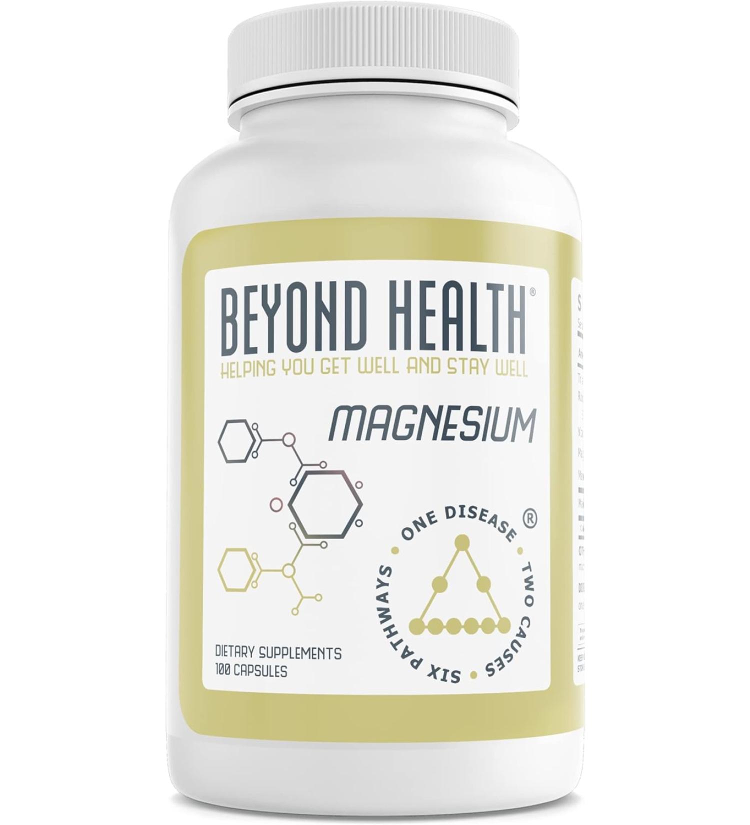 Beyond Health Magnesium Supplement - 100 Capsules for Relaxation - Buy Online on GoSupps.com