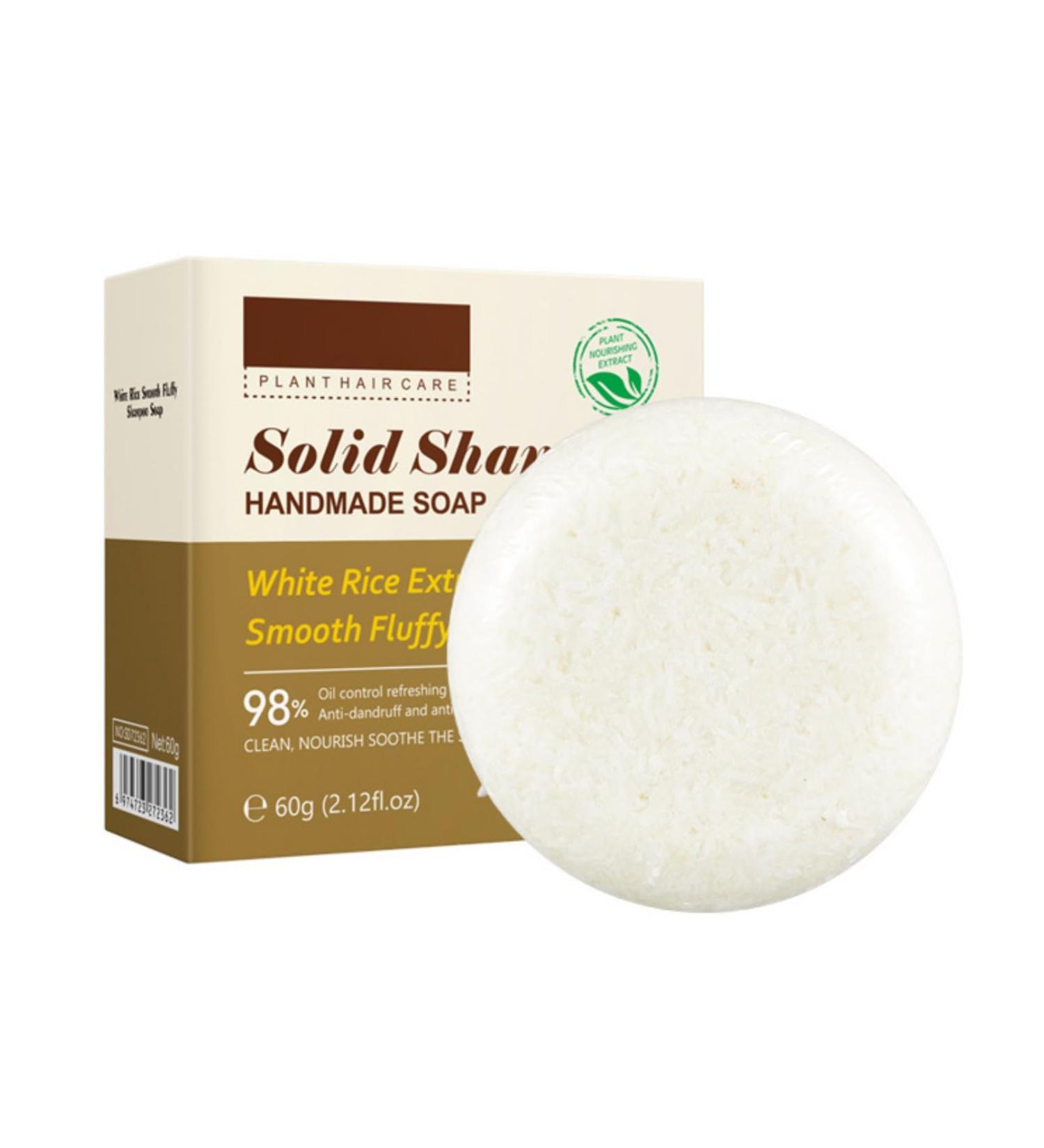 Vawolecy Rice Hair Shampoo Bar Organic Rice Shampoo Bar Deep Cleansing for Hair & Scalp Hair Loss Promotes Hair Growth 0 Silicone Oil - Buy Online on GoSupps.com