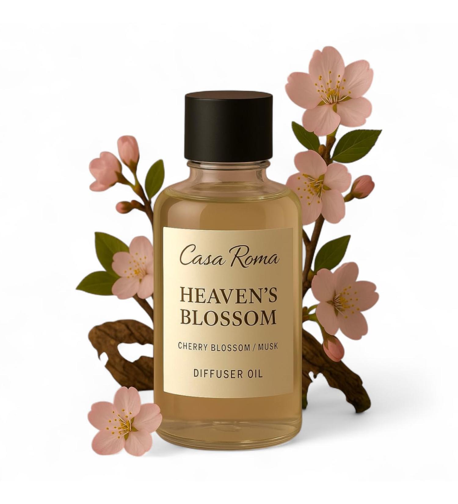 Casa Roma Heaven s Blossom Aroma Oil Premium Cold-Air Diffuser Oil Blend with Magnolia Cherry Blossom Jasmine & Vanilla Compatible with Casa Roma & Waterless Diffusers (120ml Bottle) - Buy Online on GoSupps.com