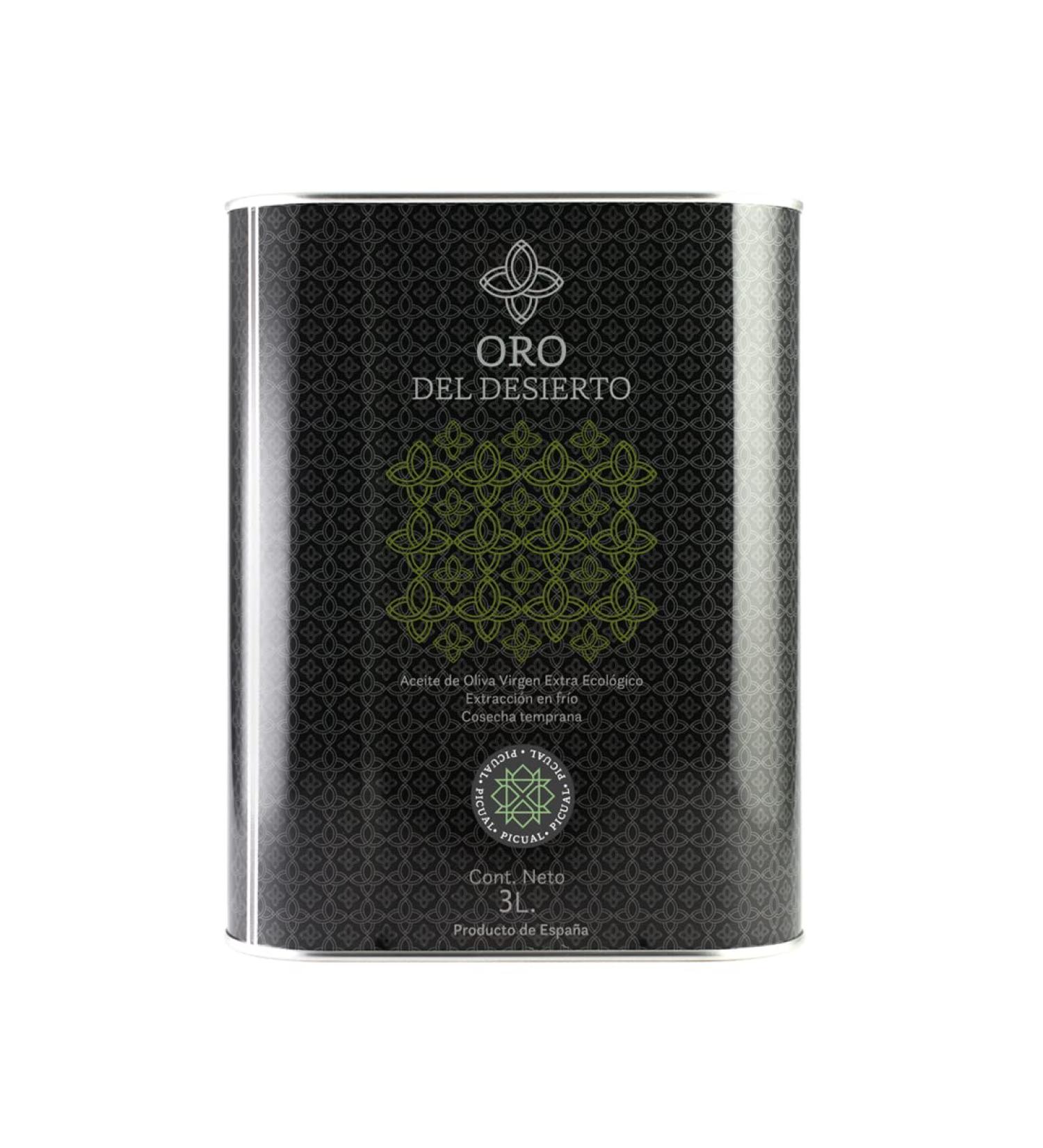 ORO DEL DESIERTO - Extra Virgin Olive Oil (Picual Variety) - Tin (3 Litres)