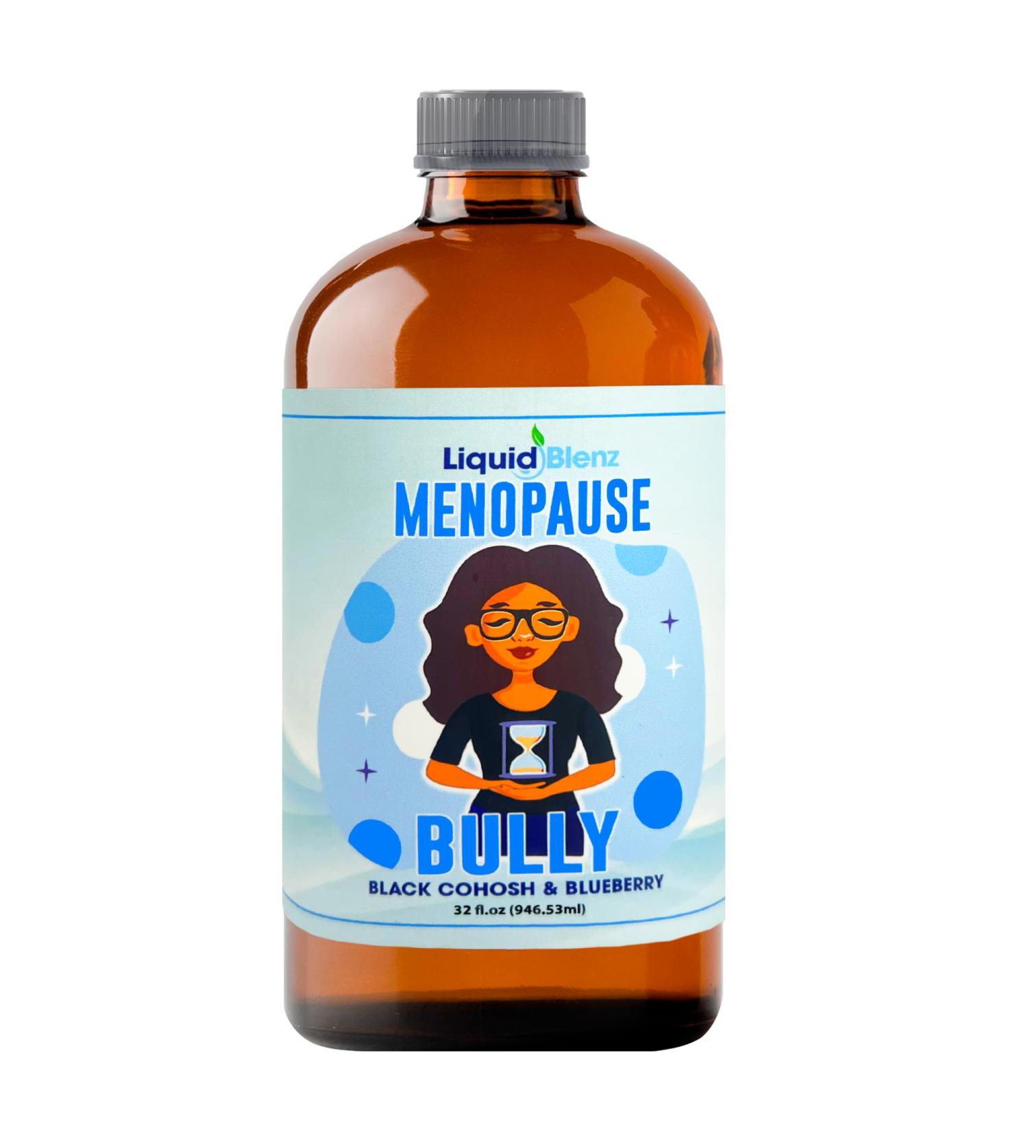 Menopause Bully | Herbal Supplement for Natural Support | Helps Ease Menopause Symptoms & Promote Balance | 32 Oz Menopause Bully 32 Fl Oz (Pack of 1) - Buy Online on GoSupps.com