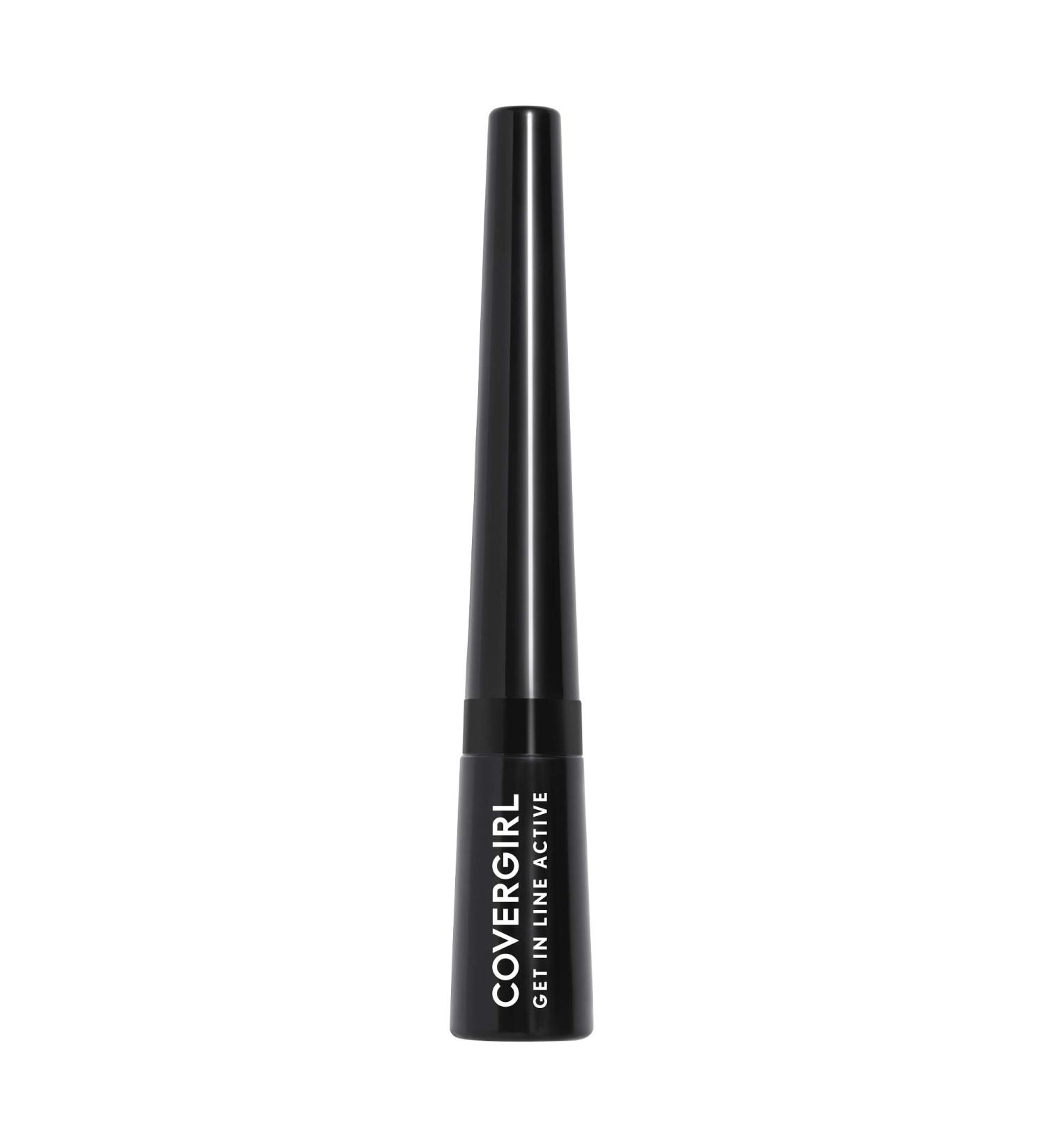COVERGIRL Get In Line Active Eyeliner - Ink Black 0.36 oz Long-Lasting Waterproof Formula - Buy Online on GoSupps.com