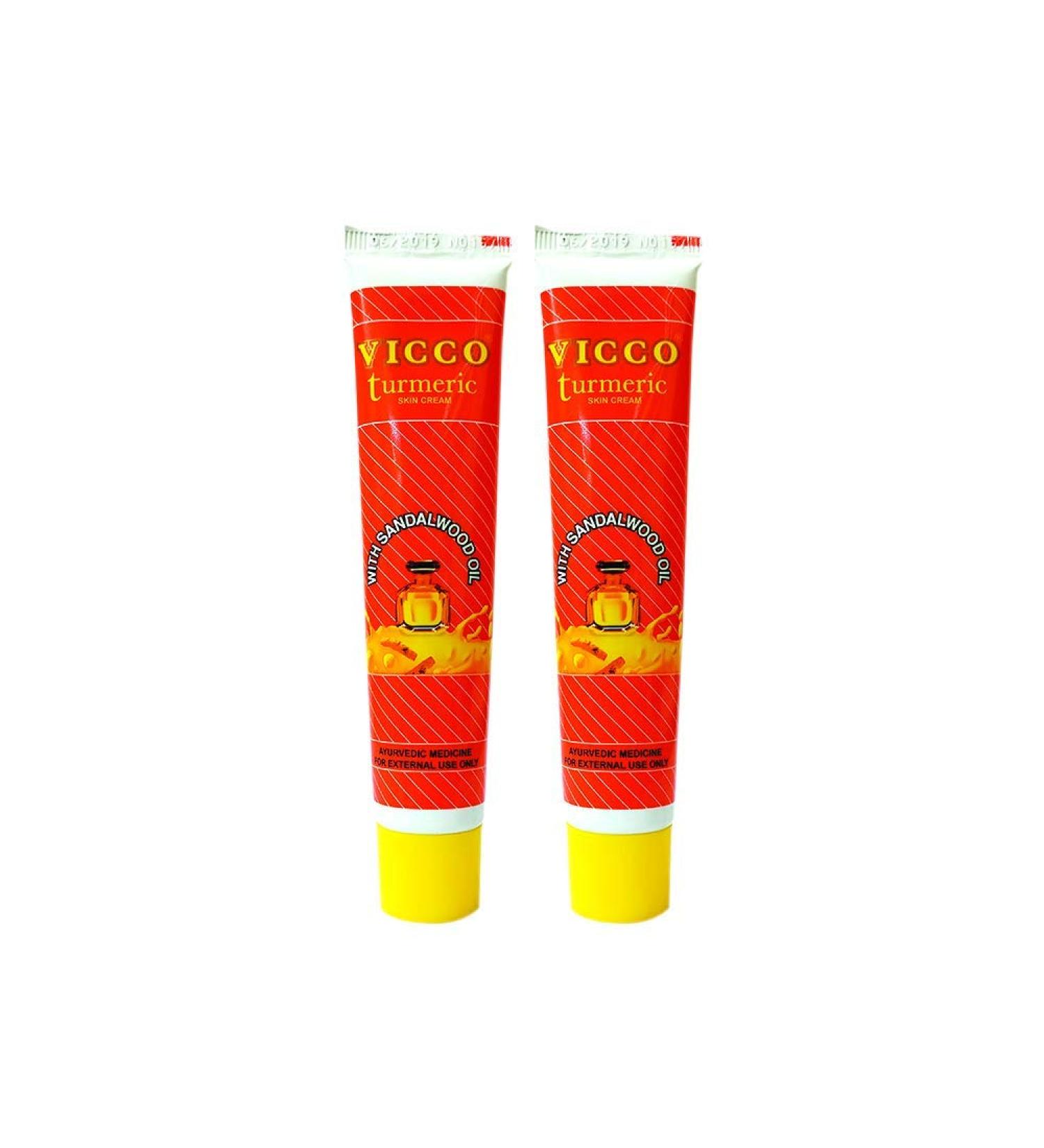 Vic.co Tur.meric Cream 60g - Natural Anti-Inflammatory Skin Benefits | Buy Pack of 2 (30g Each) - International Shipping Available - Buy Online on GoSupps.com