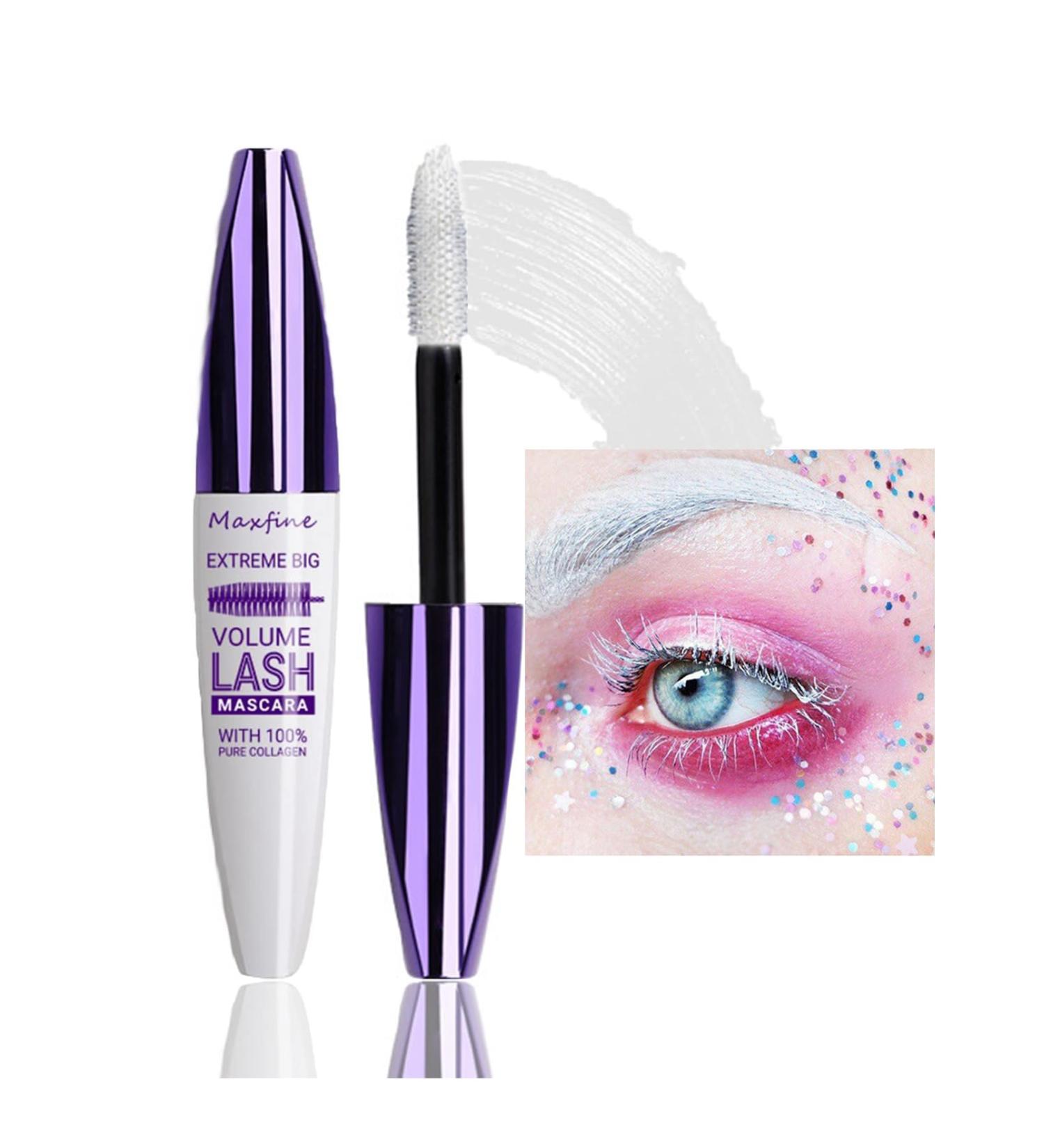 5D White Waterproof Mascara - Volumizing & Curling Extension for Christmas Halloween & Parties - Buy Online on GoSupps.com