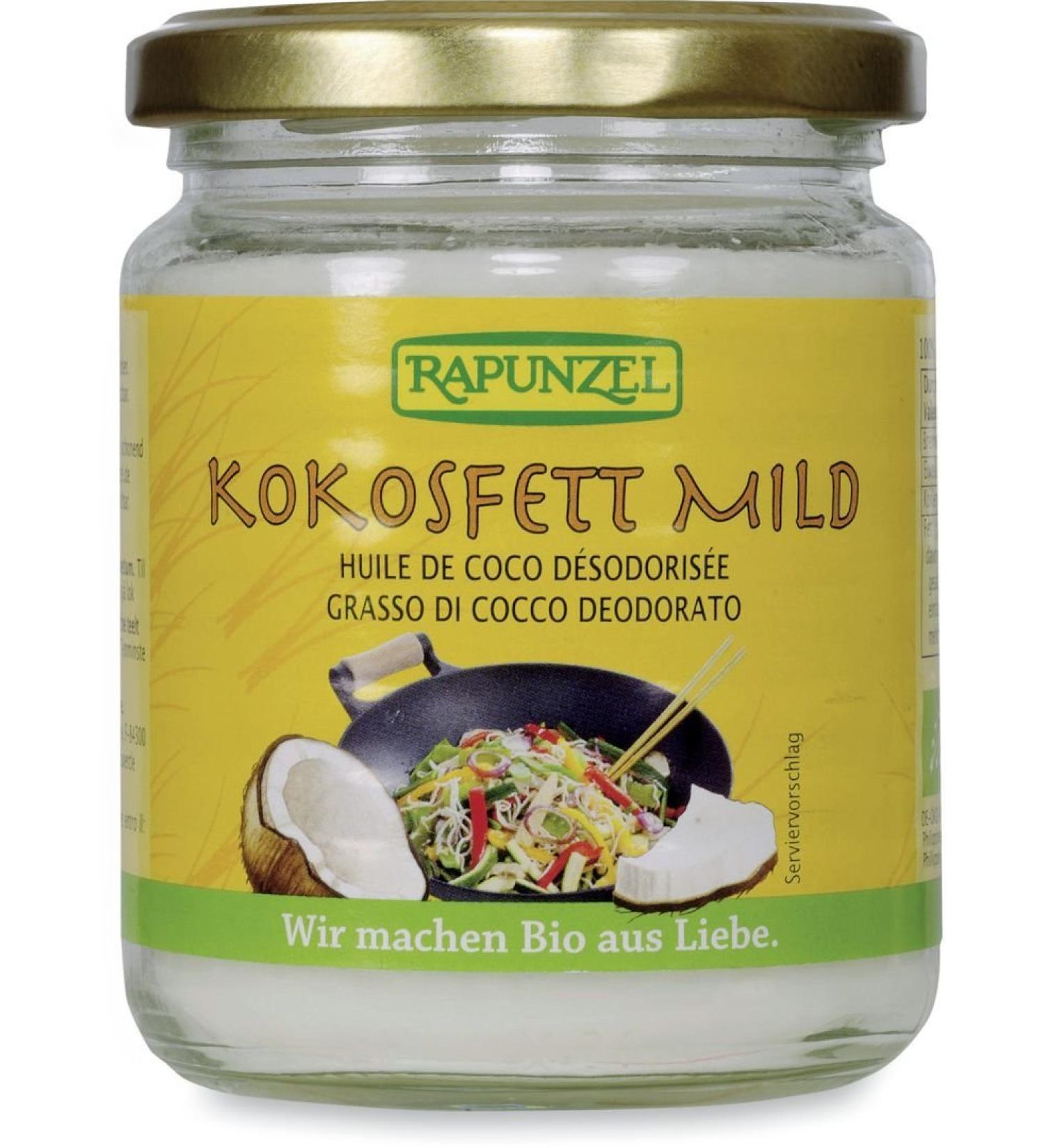 Rapunzel Organic Coconut Oil Mild HIH (6 x 200 gr) 200 g (pack of 6)