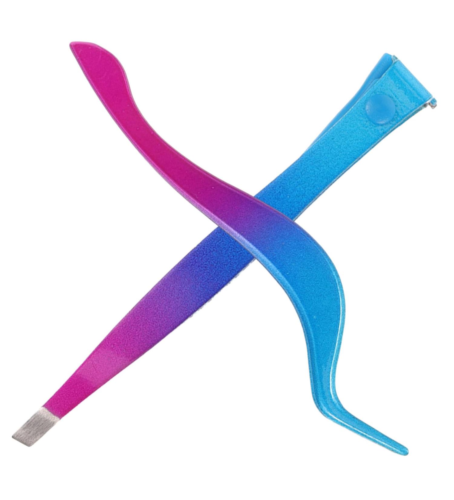 WOFASHPURET 1 Set Set Blue Pink Love Fake Eyelashes Eyelash Curler Tweezers Eyebrow Tweezers for Adult Precision Tweezer Cosmetic Eyebrow Brush Tool Trimming Eyebrow Tweezers - Buy Online on GoSupps.com