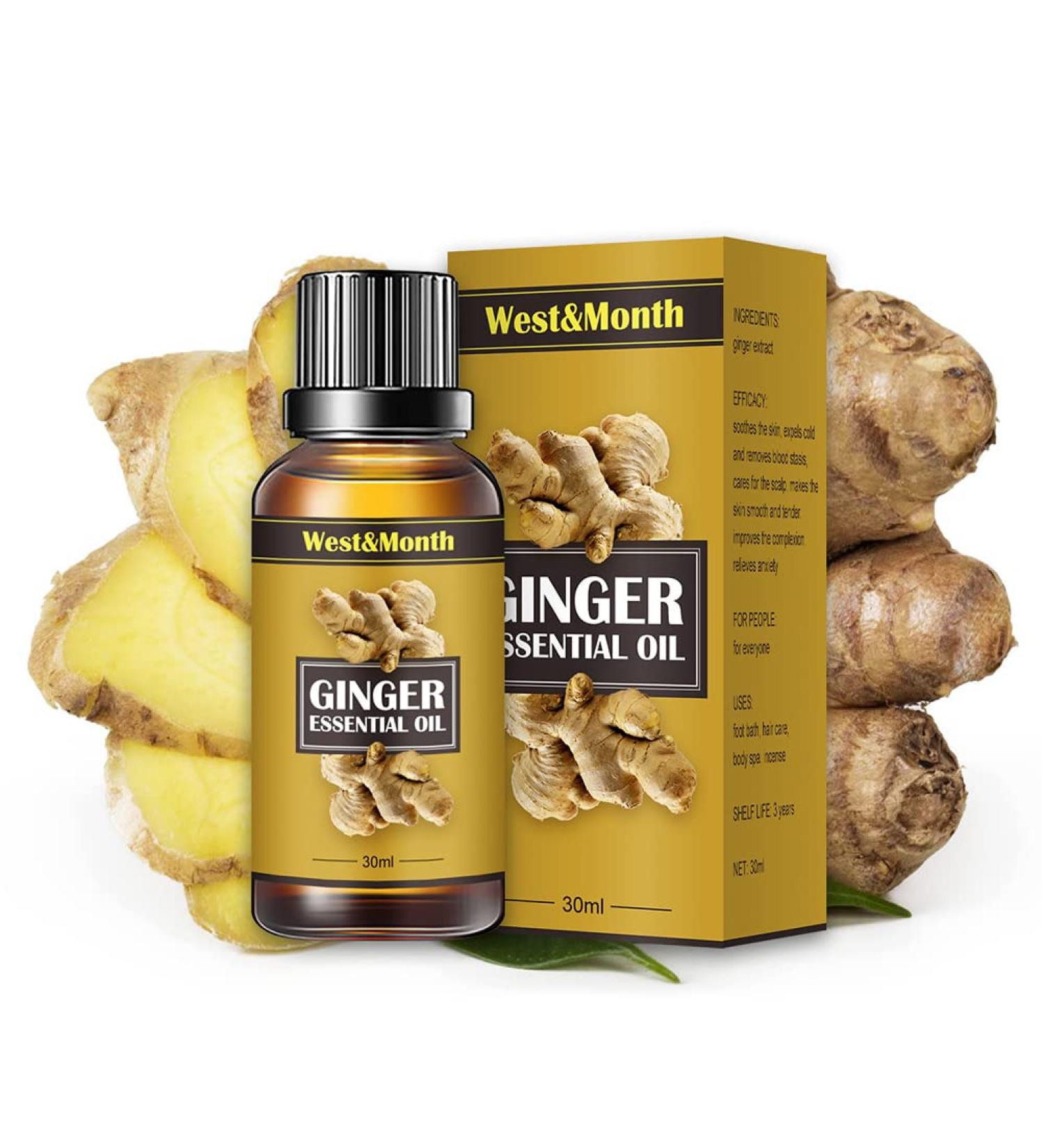 Belly Drainage Ginger Oil - Slimming Massage Oil for Effective Belly Detox | International Shipping Available - Buy Online on GoSupps.com
