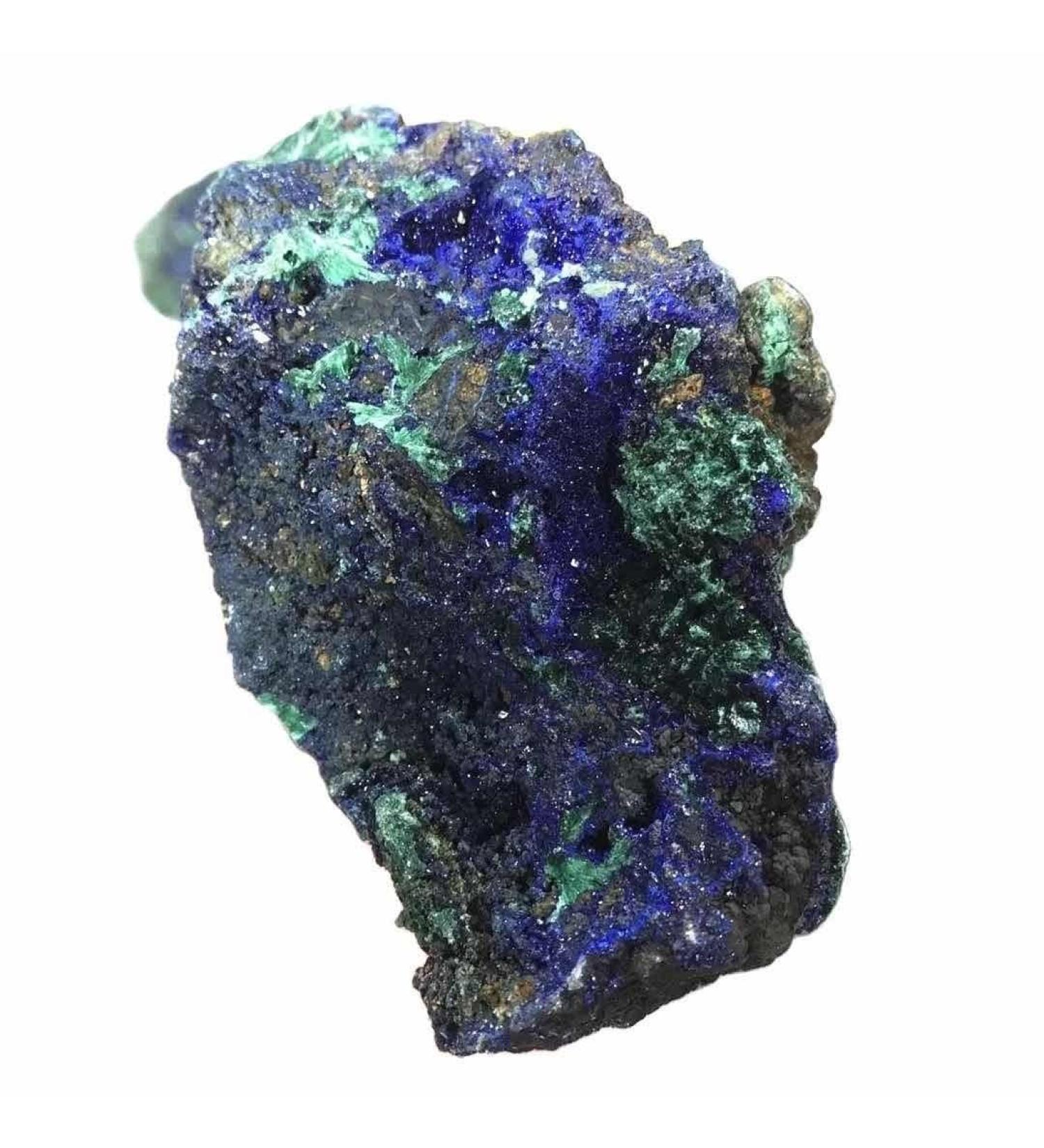 200g-280g Natural Raw Rough Stone Azurite Malachite Minerals Crystal Specimen 1pc Suitable for Furniture Decoration Full of Texture - Buy Online on GoSupps.com